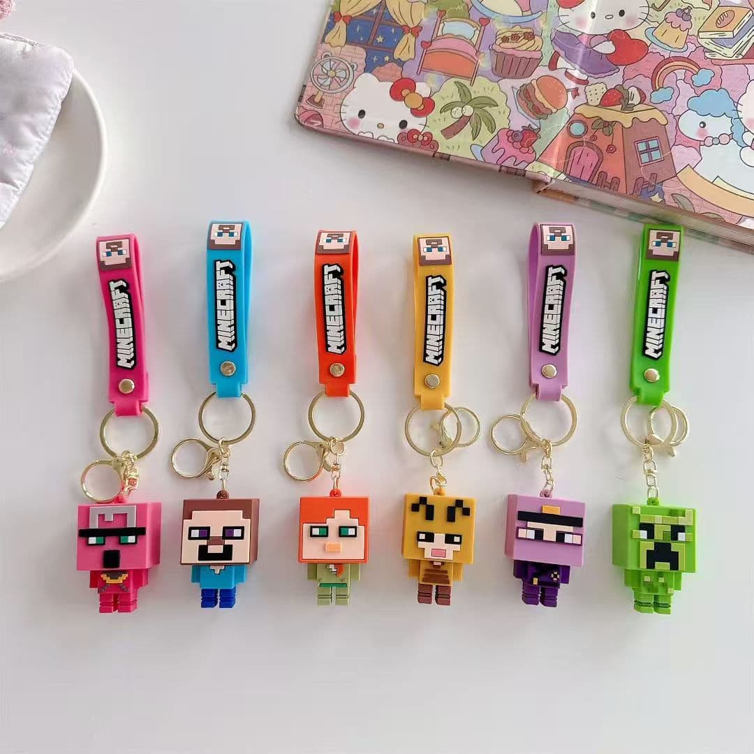 Cartoon Cat and Mouse Keychain - Tom and Jerry Anime Keyring Plush Backpack Charm Car Keychain Blind Box Mystery Bag