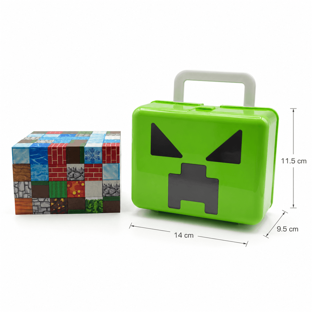 Minecraft Magnetic Block Building Bricks - 120 pcs in Carry Bucket