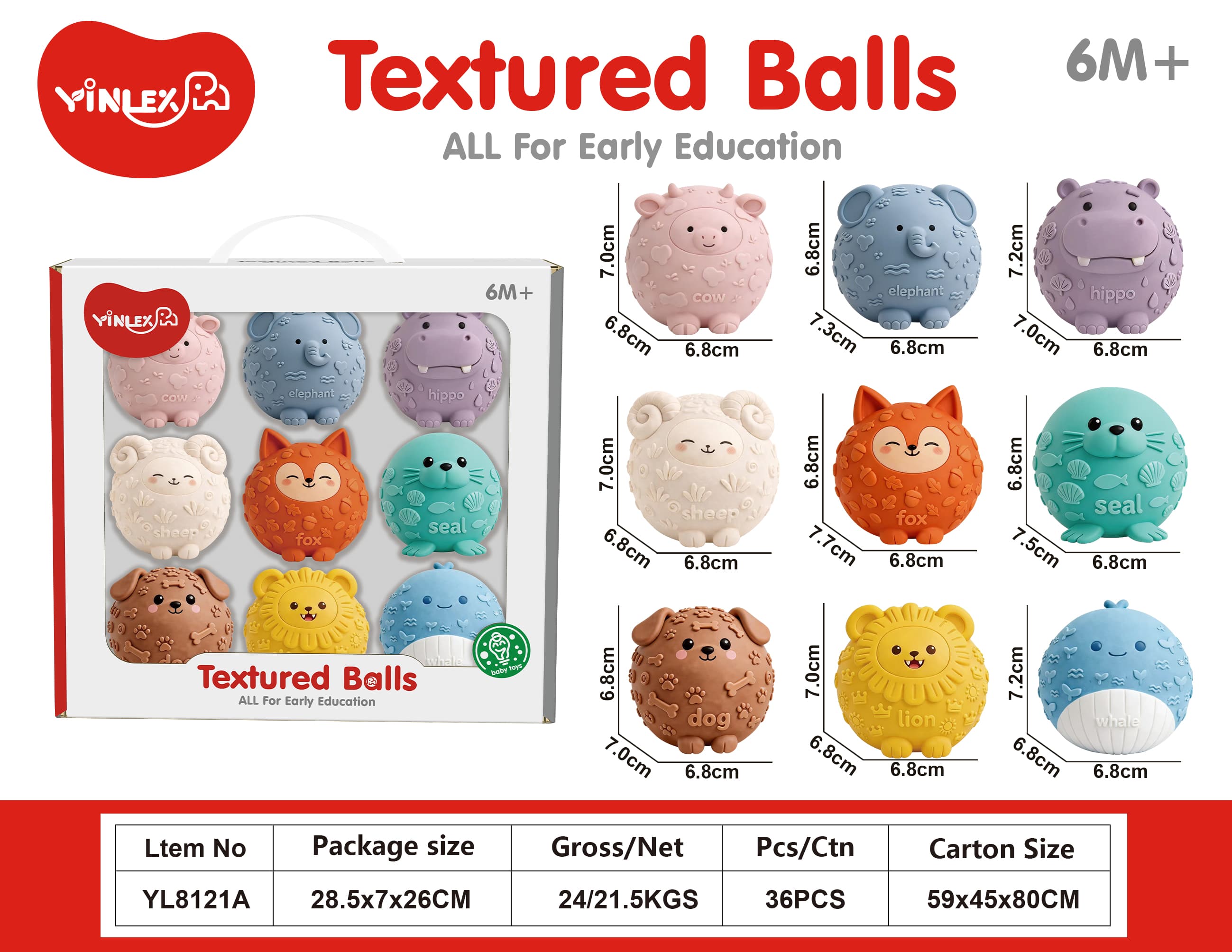 Soft Rubber Animal Squeeze Ball