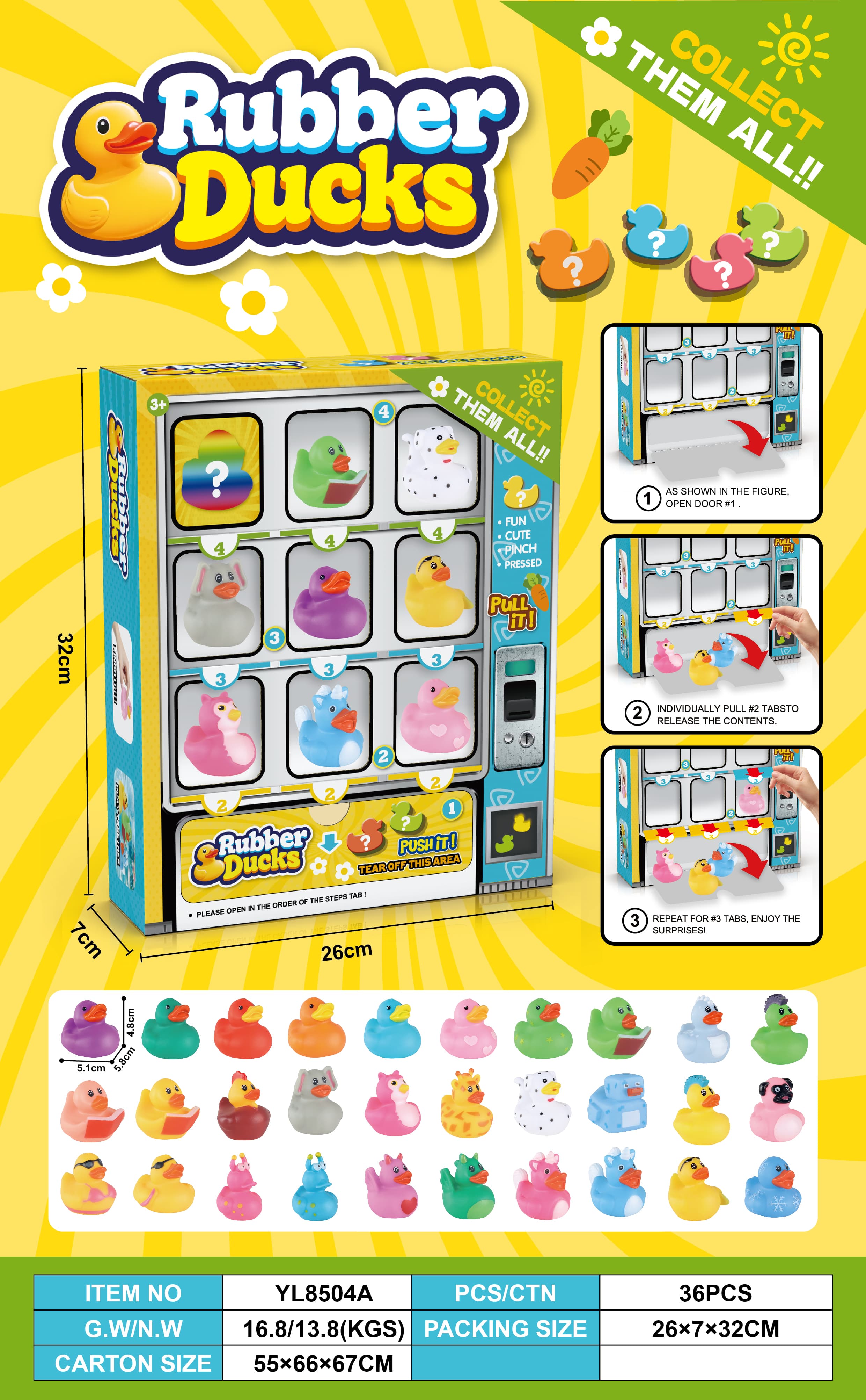 Standard Duck Vending Machine (9PCS)/30 Options to Choose 9