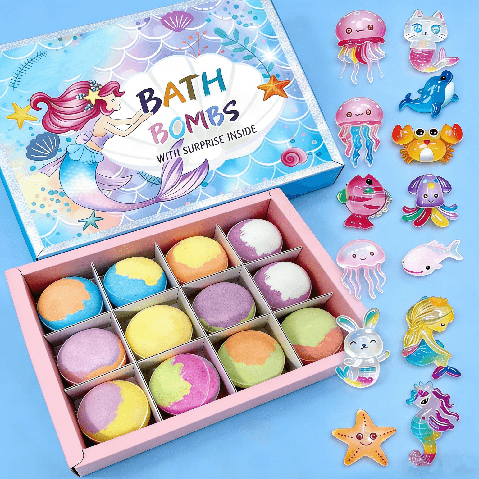 Hot-Selling Bath Salt Ball 60g - Bath Bomb with Dried Flowers and Fragrance