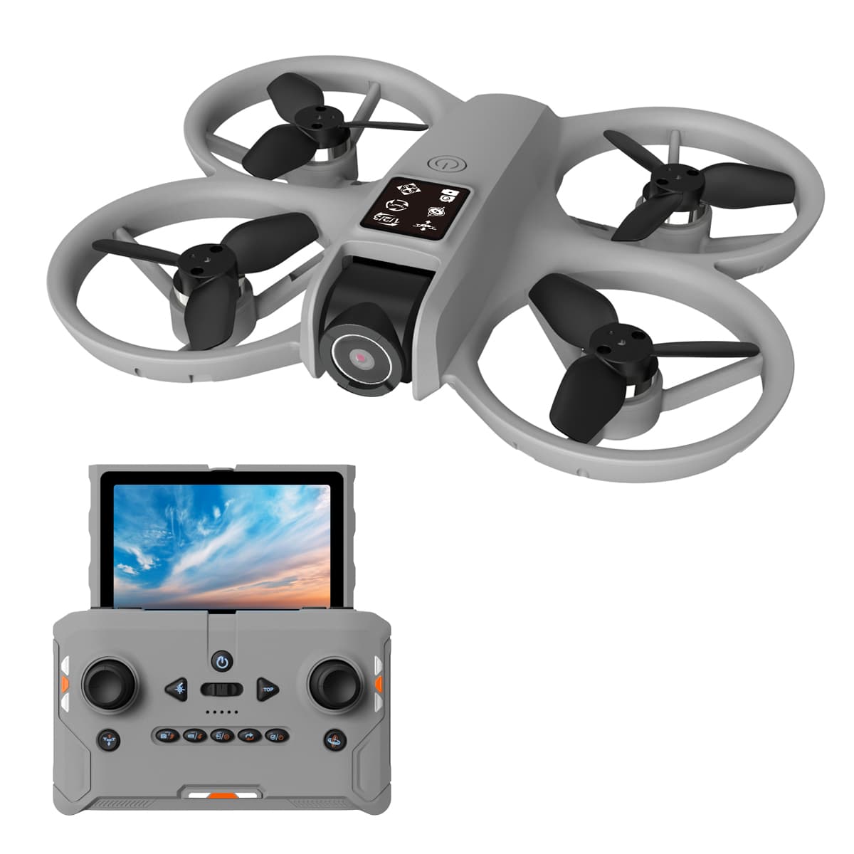 Remote Control Quadcopter Drone with Retractable Display (Foldable Aerial Photography UAV for Cross-Border E-Commerce, Suitable for Indoor and Outdoor Use)