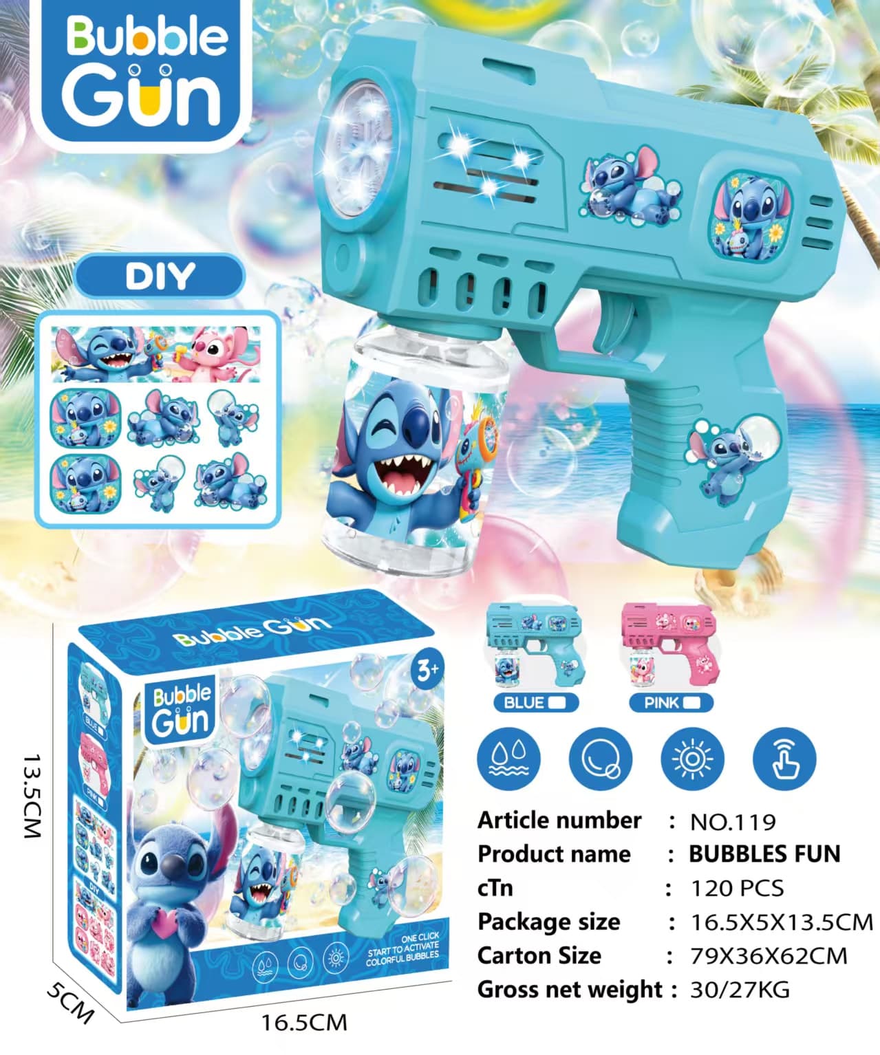 Stitch Bubble Gun