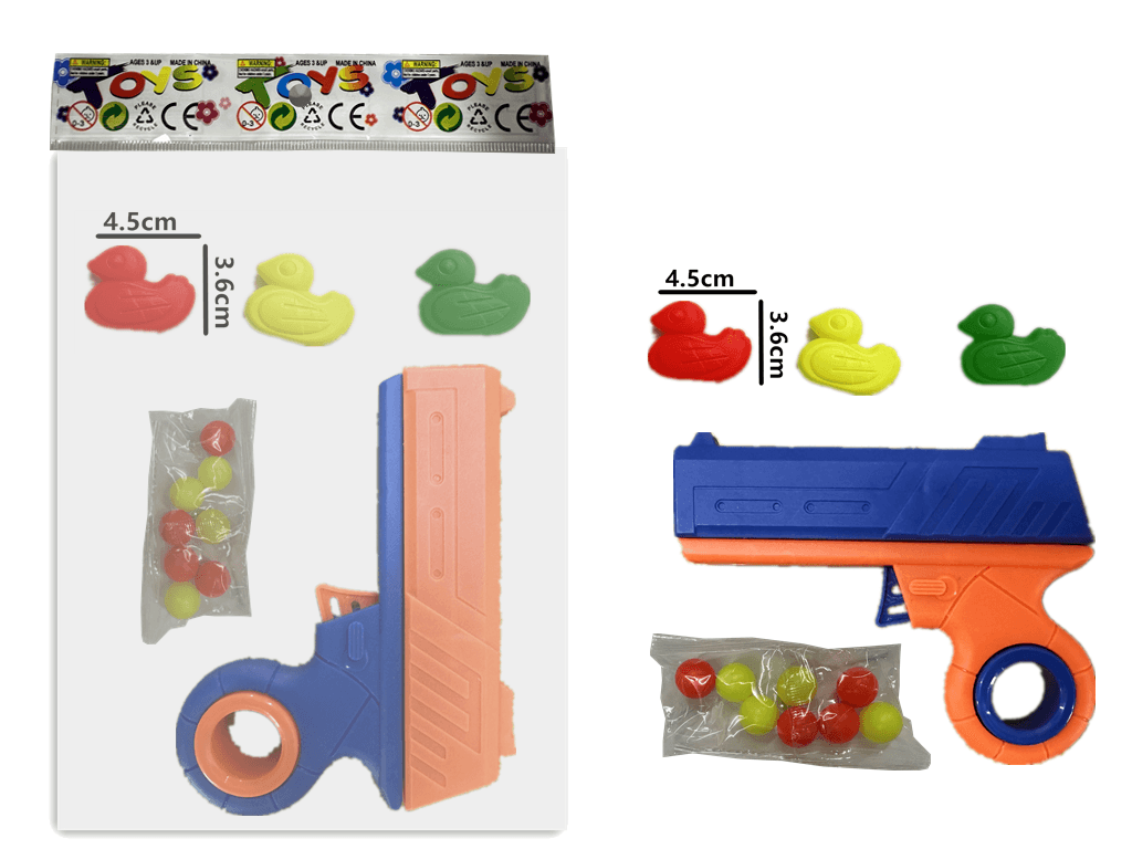 Solid Color Rotating Table Tennis Gun with Duck