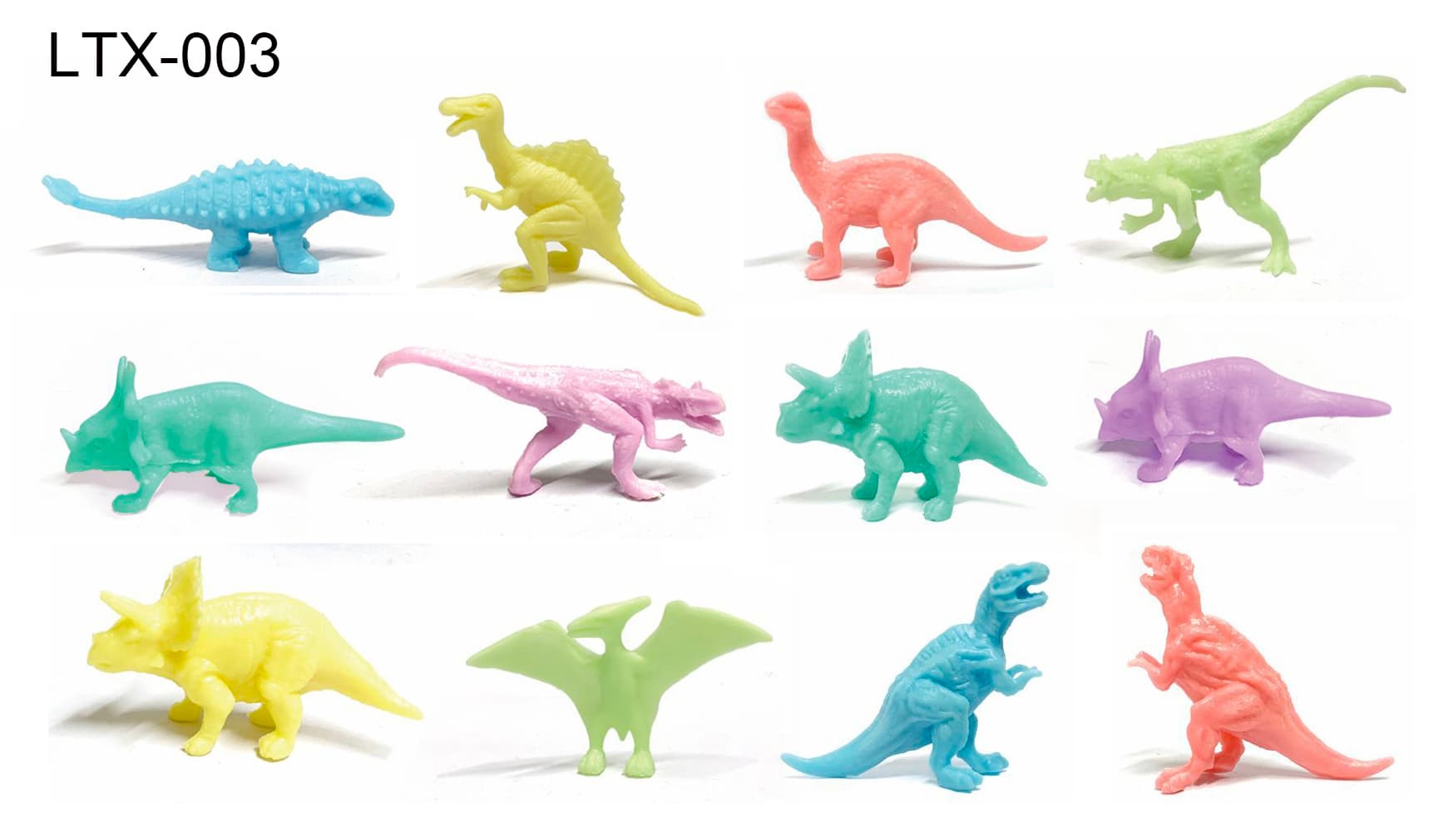 Solid Mini Dinosaur Set