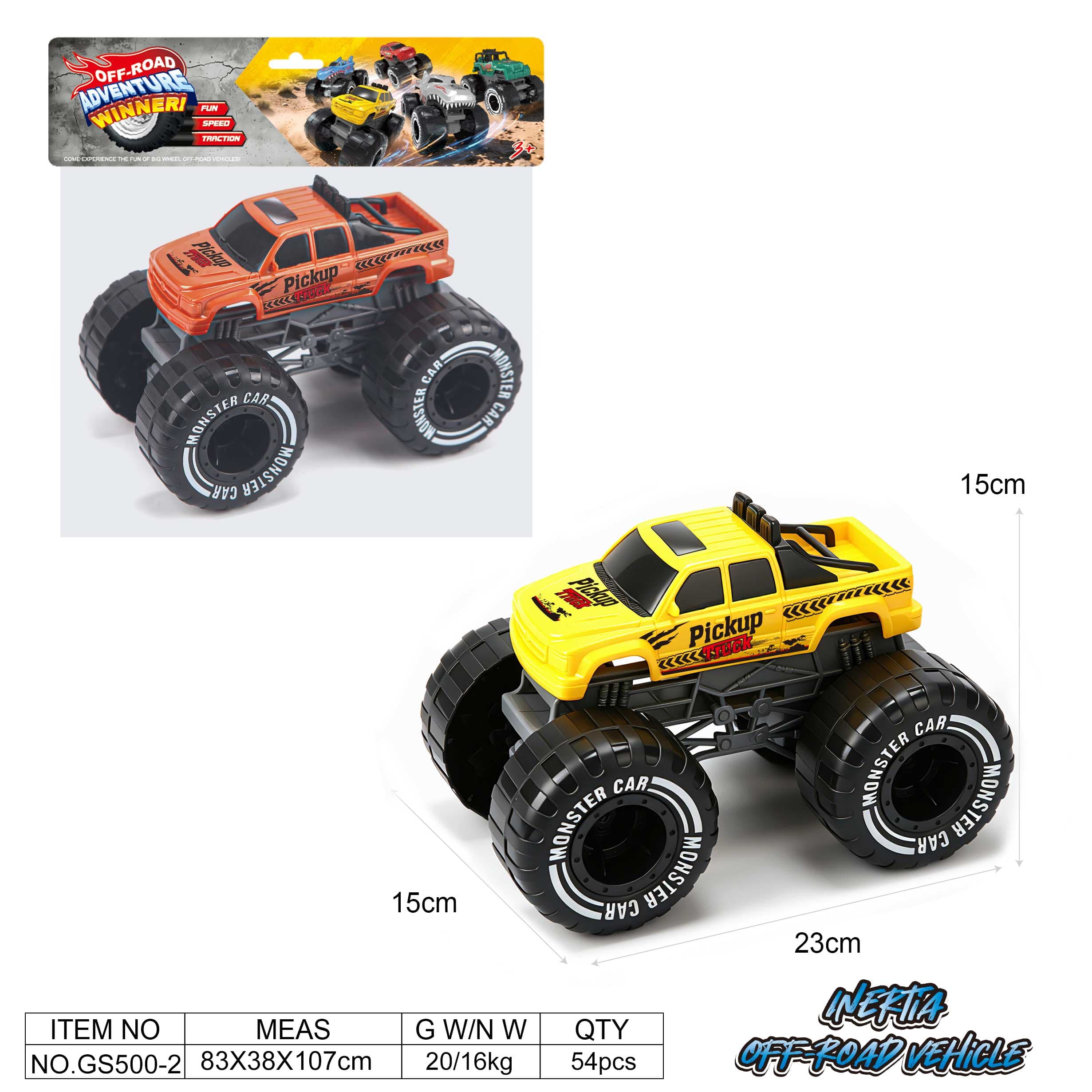 Hot Wheels Big Wheel Pickup Inertia Car