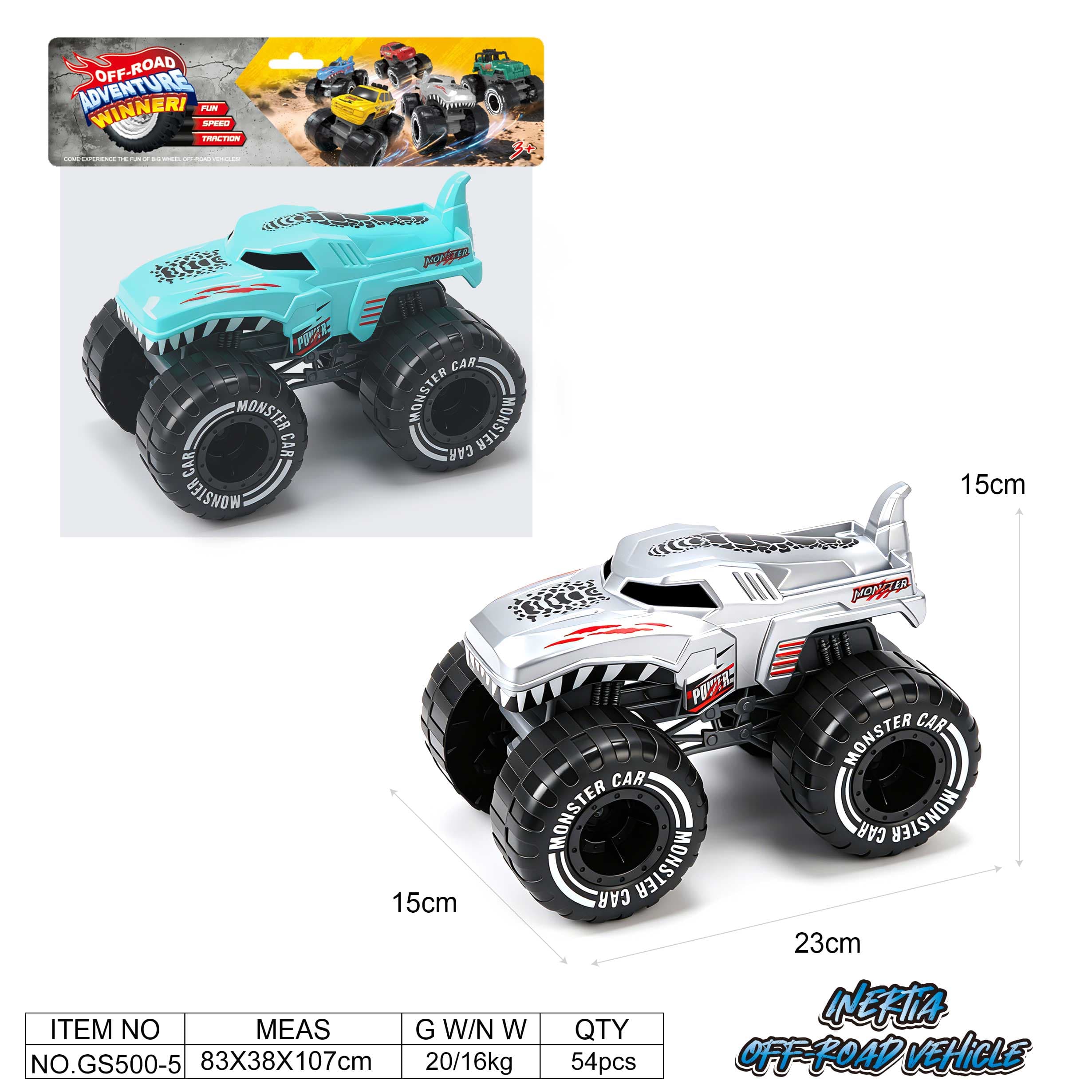 Hot Wheels Mega Wheels Monster Dinosaur Inertia Car