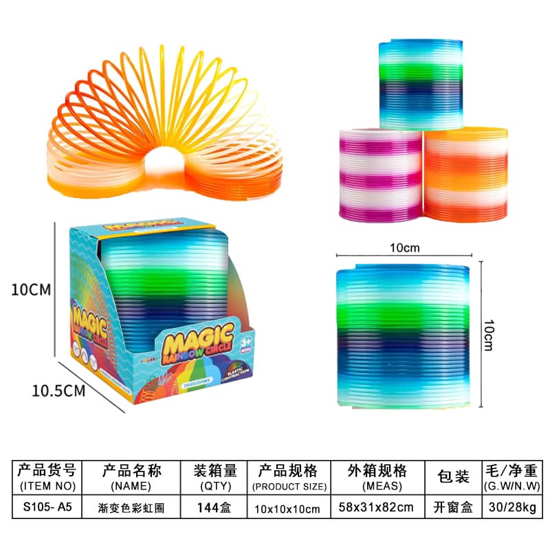 Gradient Color Rainbow Ring (1pc)