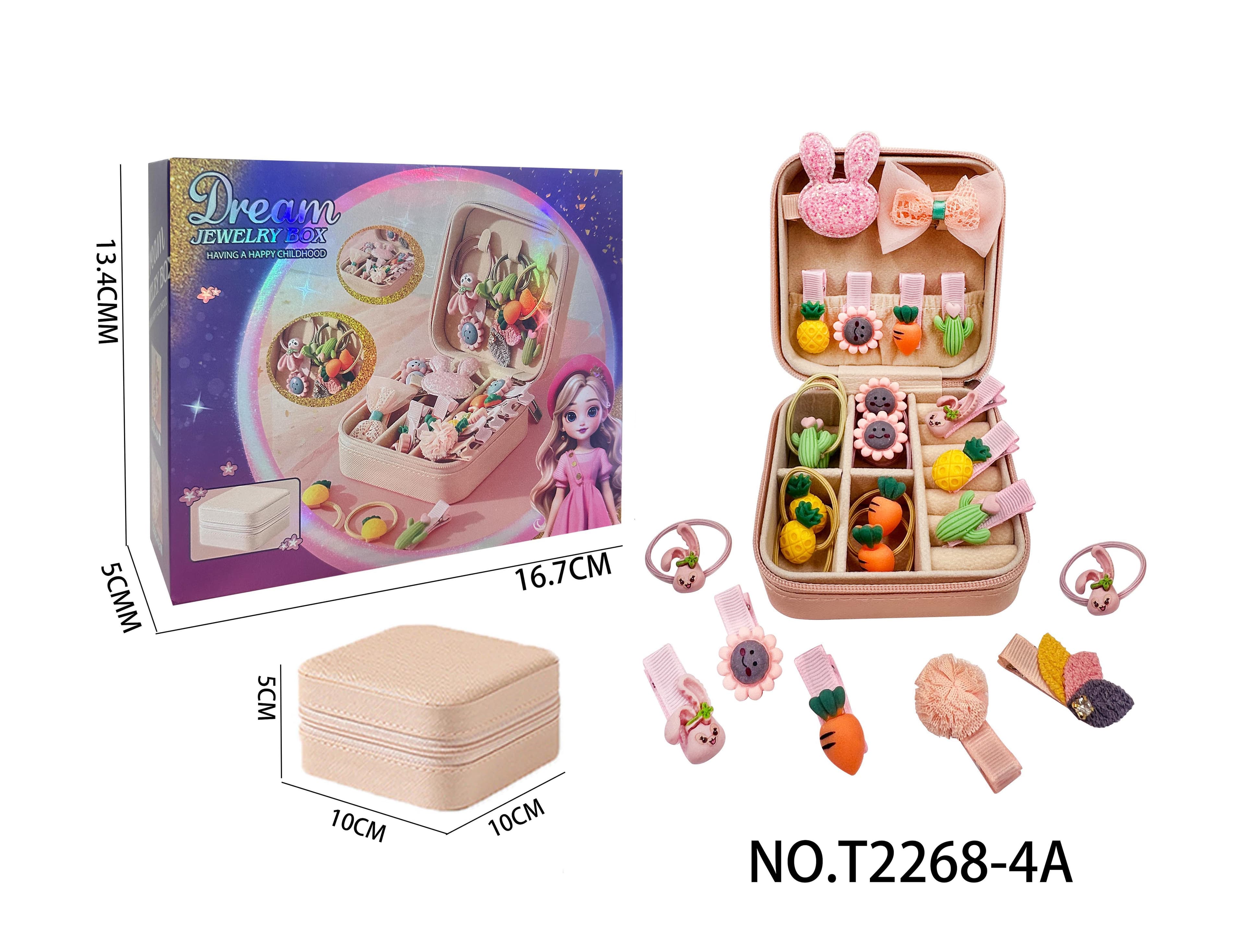 Set A Mini Jewelry Box Set (24-Piece) - Exquisite Pretend Play Toy Set for Girls