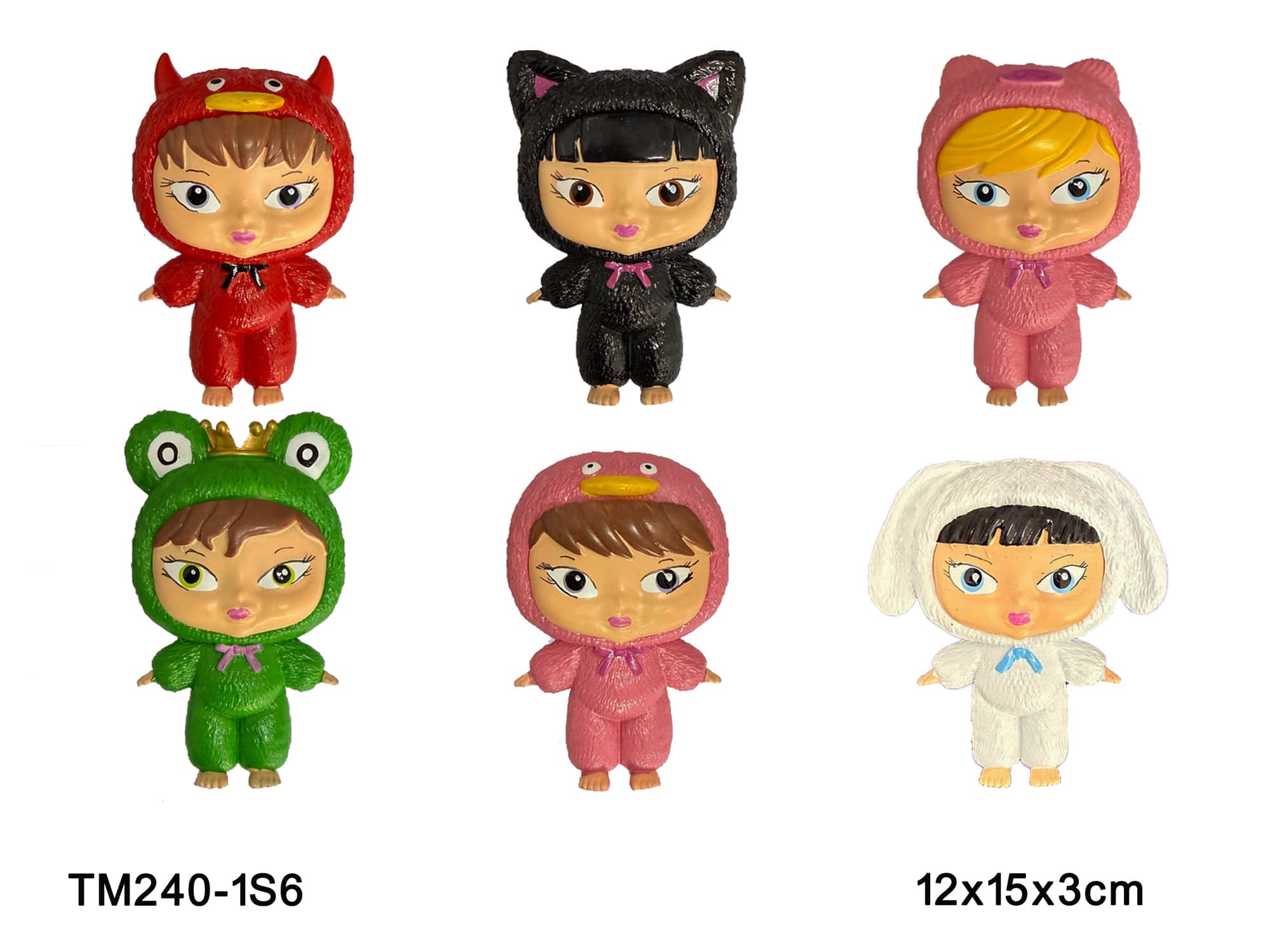 3-inch Belaz Doll Set of 6 in OPP Bag