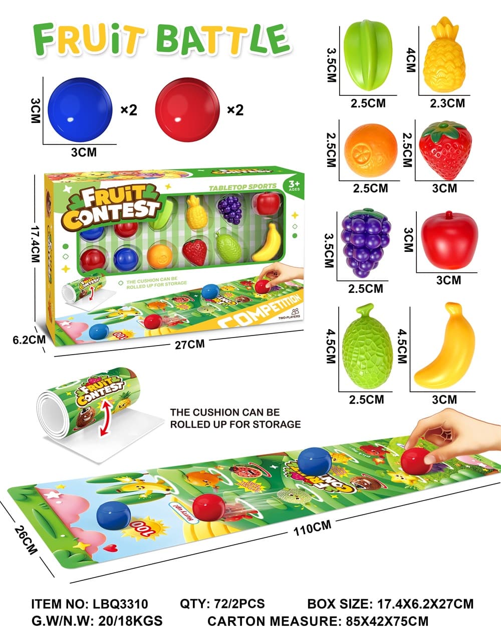 Fruit Duel Puzzle Board Game