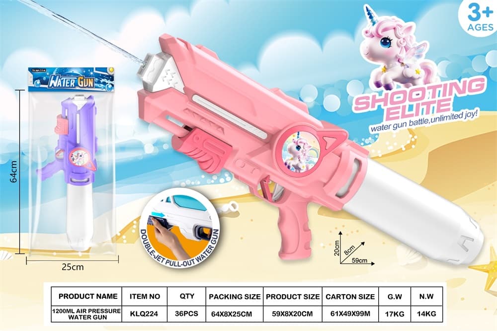 1200ML Unicorn Air Pressure Water Gun