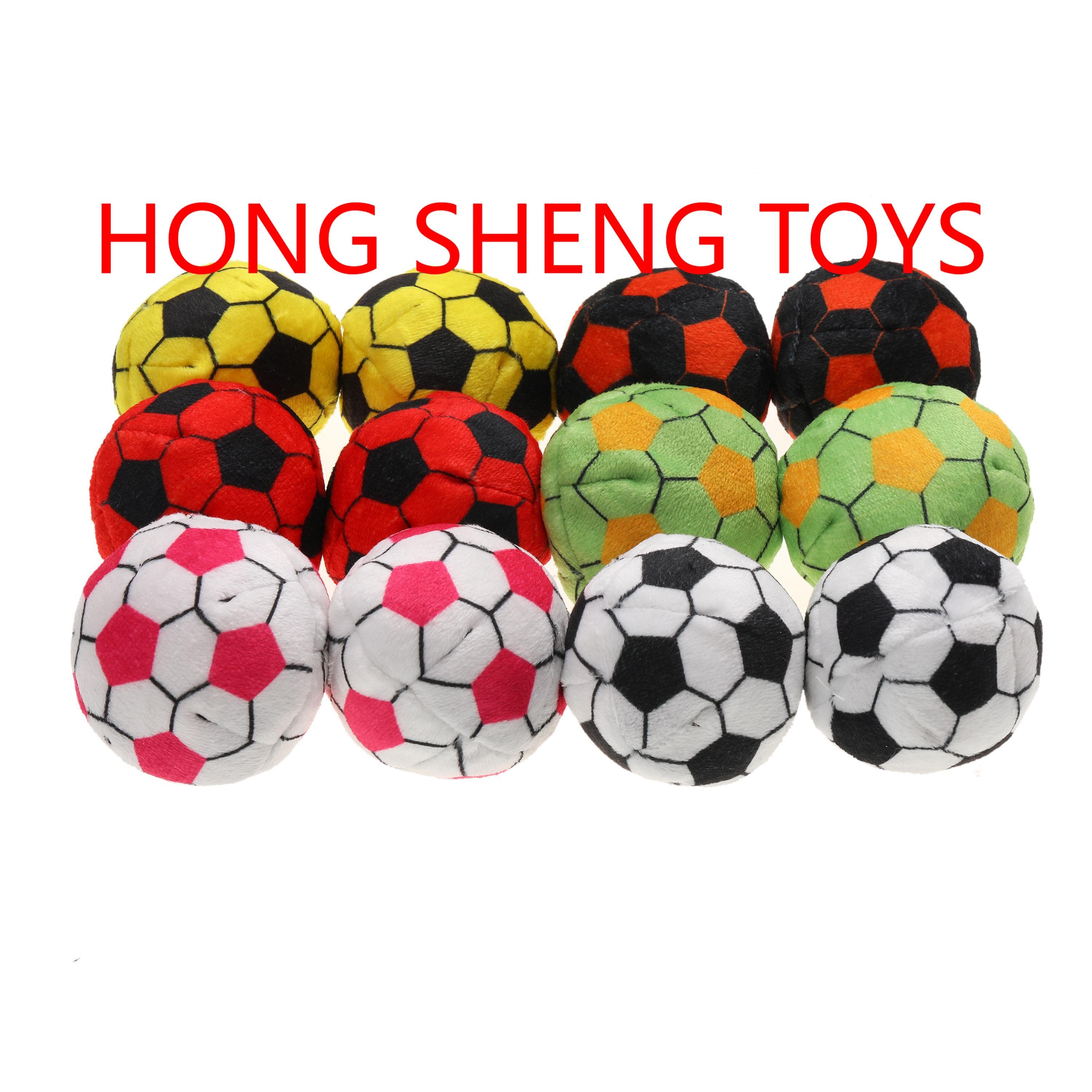 Hand-knitted Plush Colorful Soccer Ball Sandbag Ball 5cm
