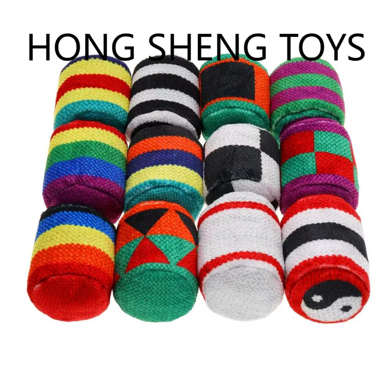 Hand-Crocheted Plush Colorful Ball Sandbag Toy 5cm