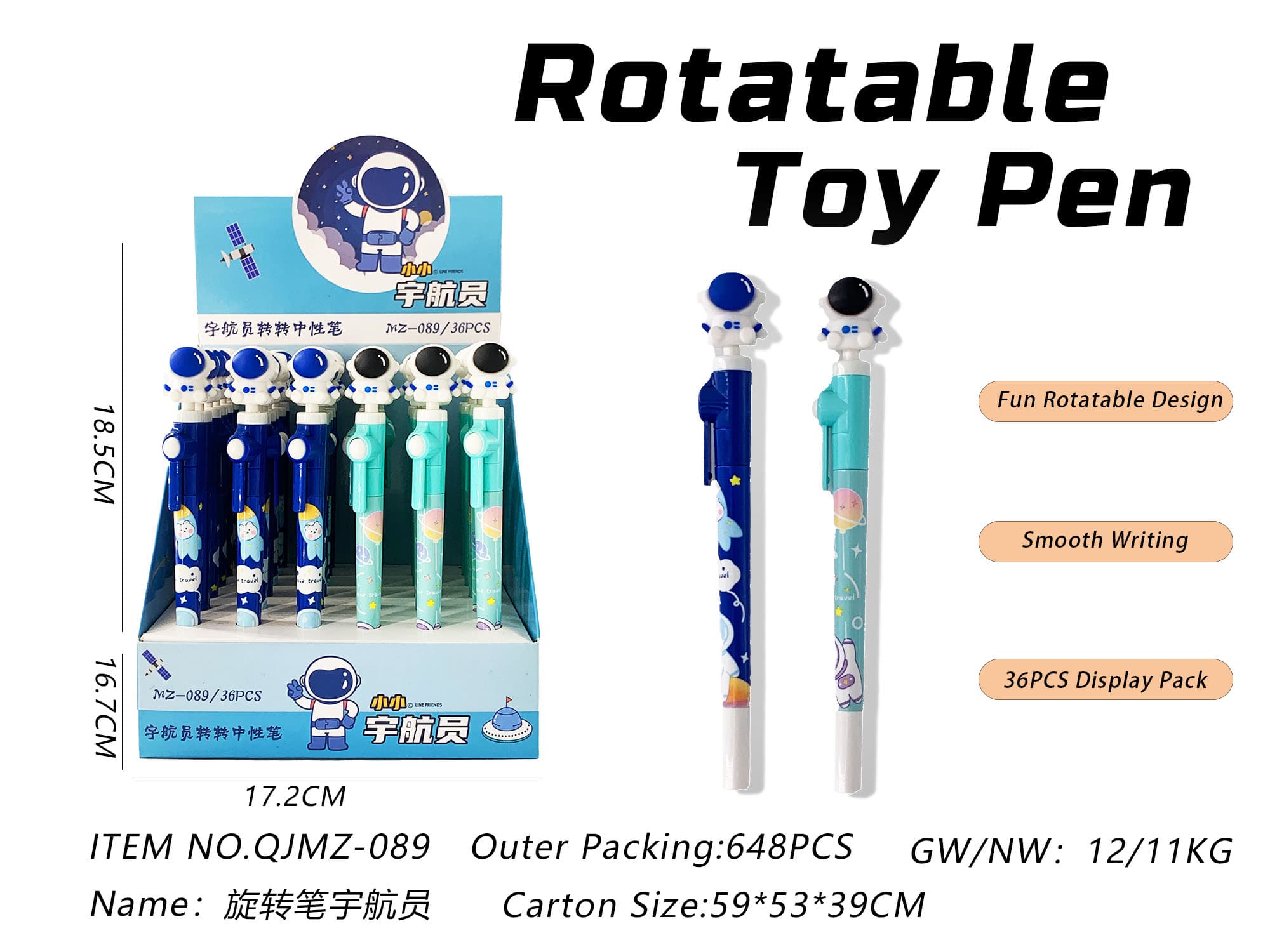 Rotating Astronaut Pen