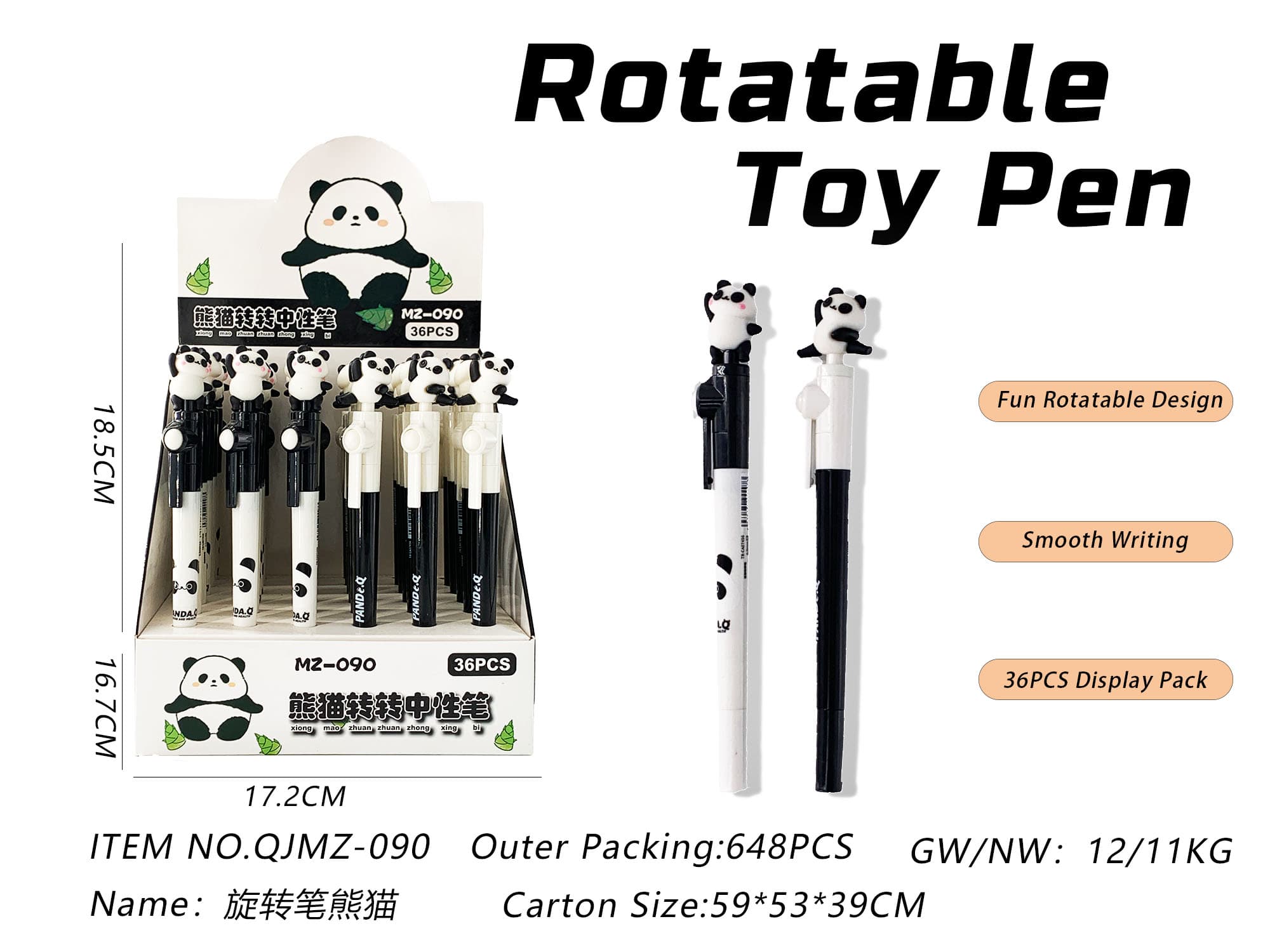 Rotatable Panda Pen