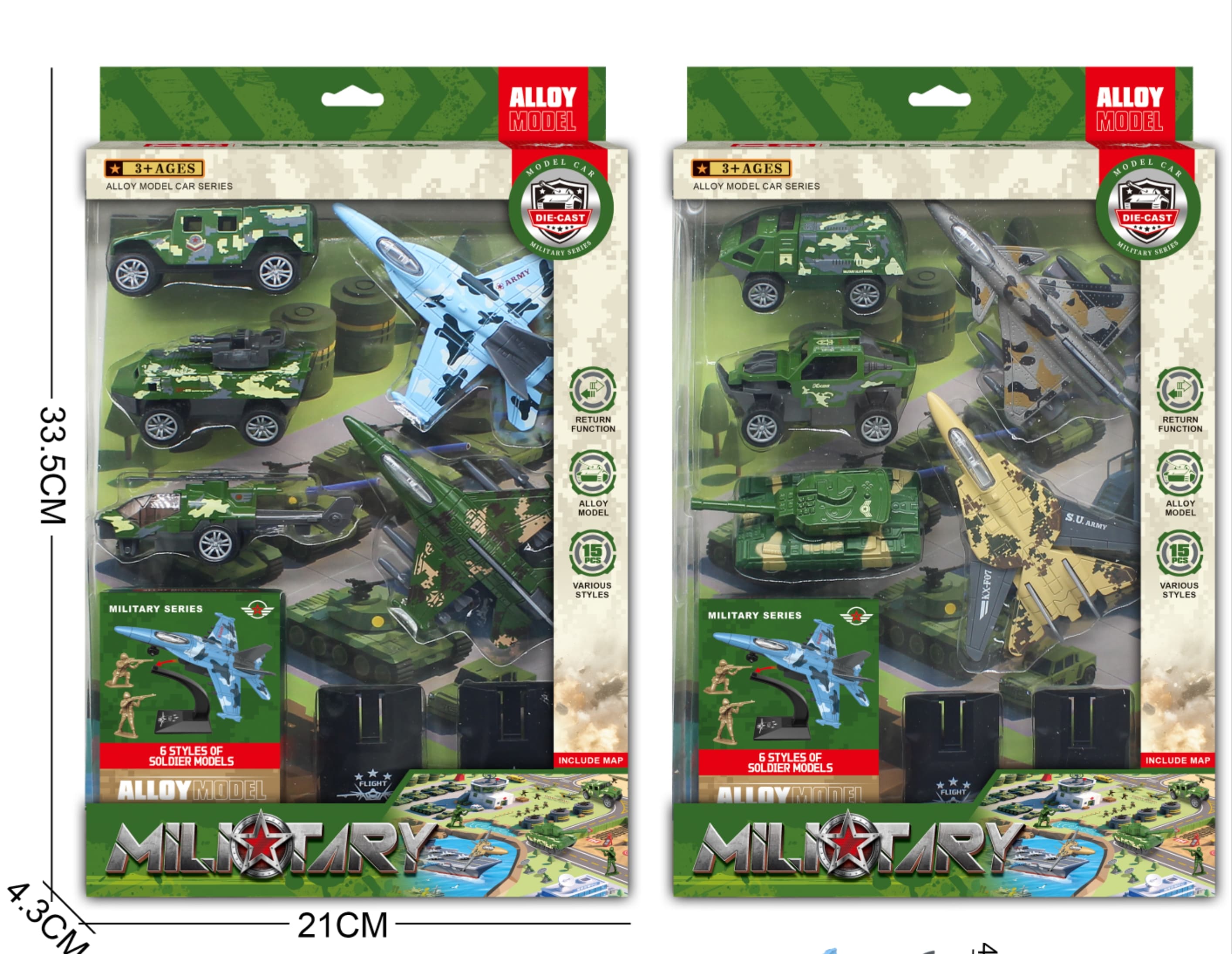 Zinc Alloy Military Set
