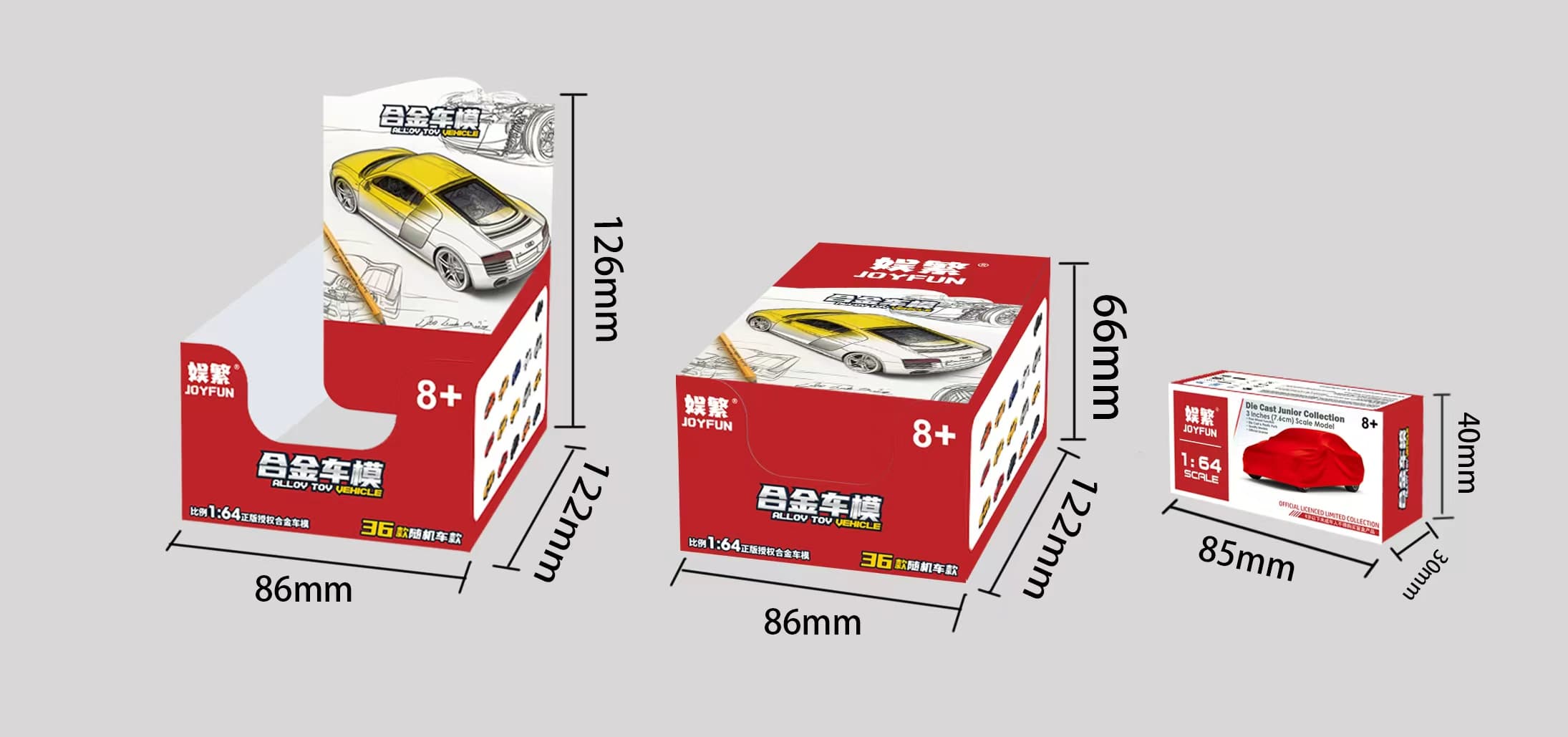 Alloy Car Model Series 2 344000S-36Q - 18-Pack