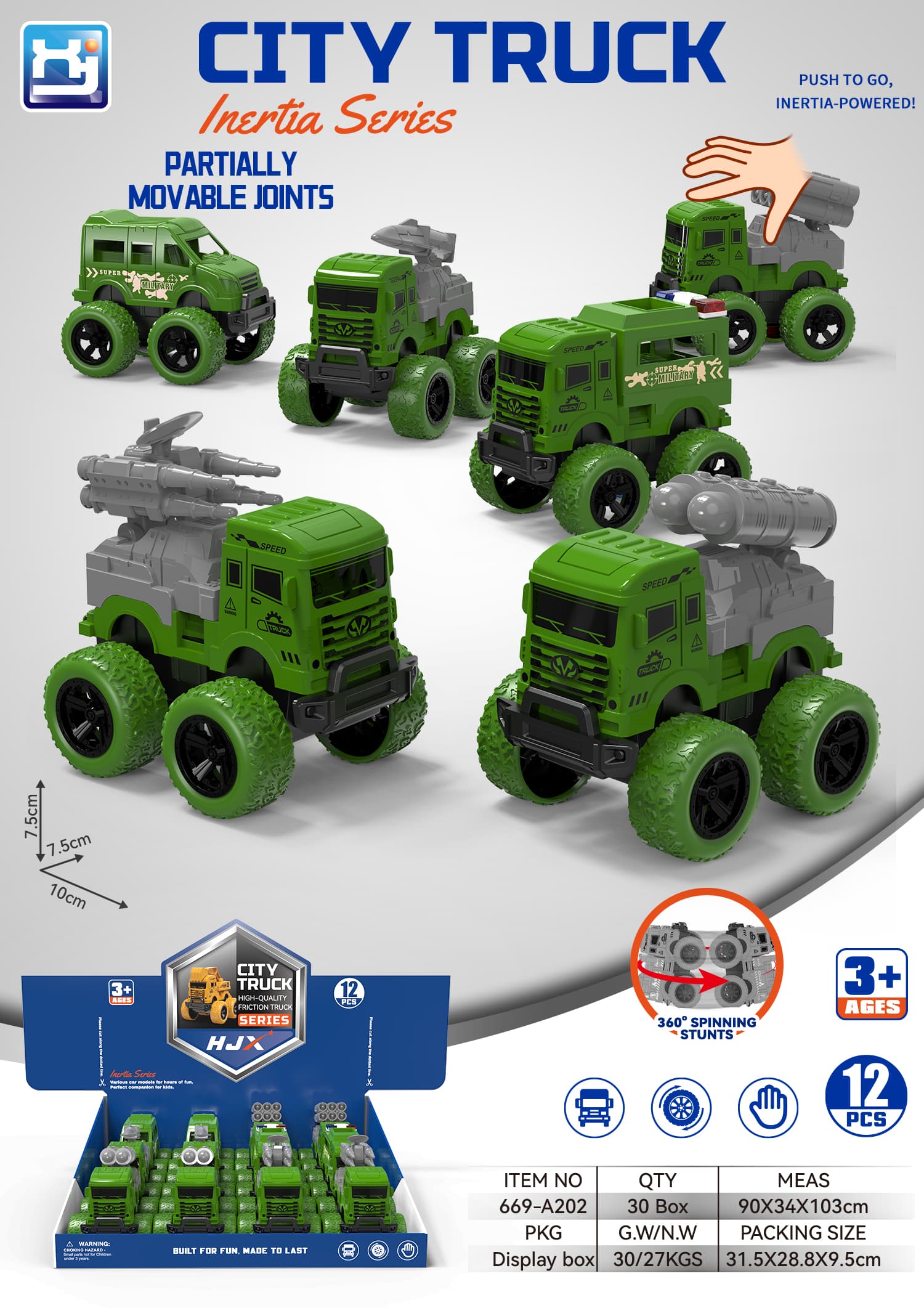 Inertial Off-Road Stunt Military Vehicle
