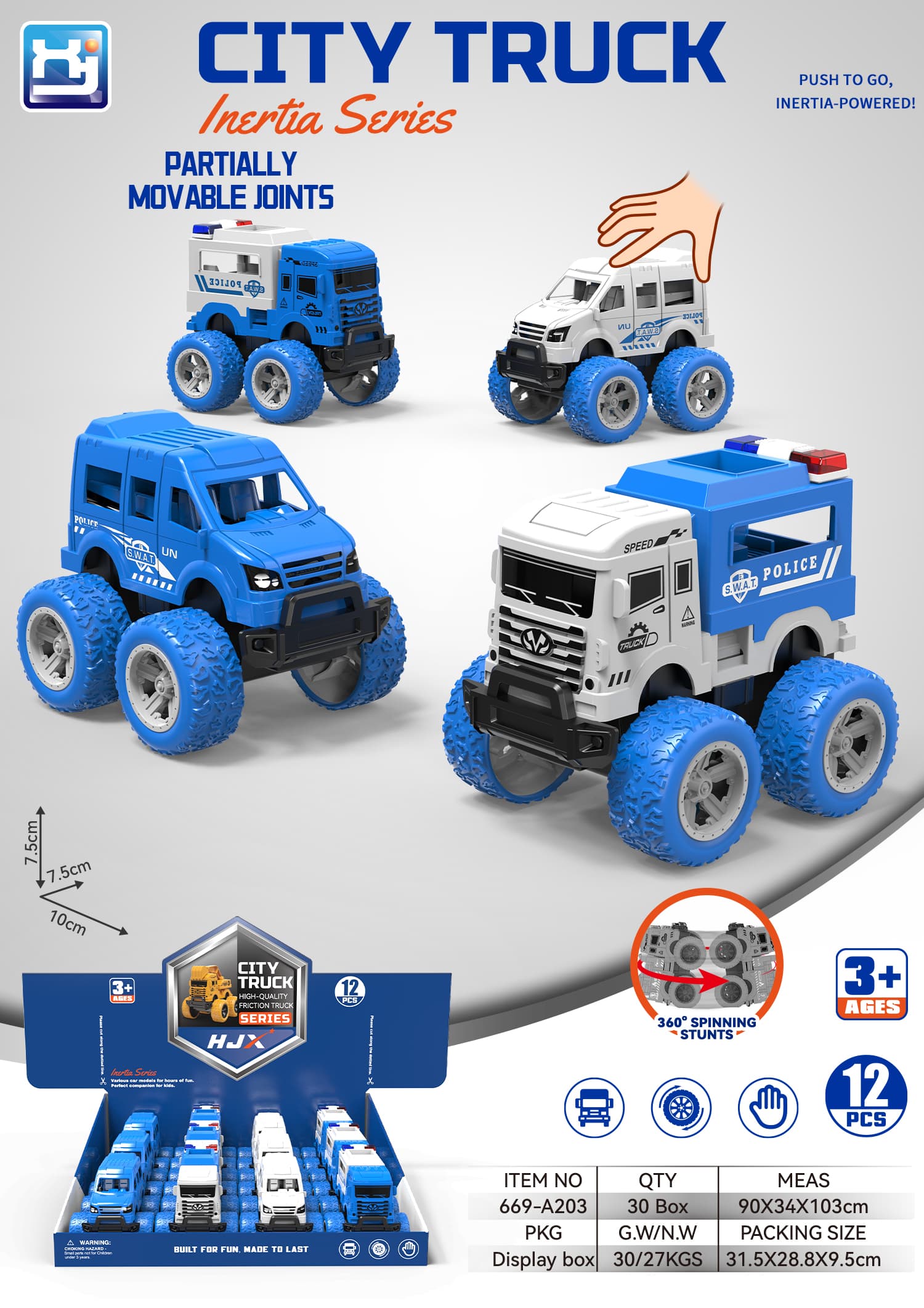 Inertial Off-Road Stunt Police Car