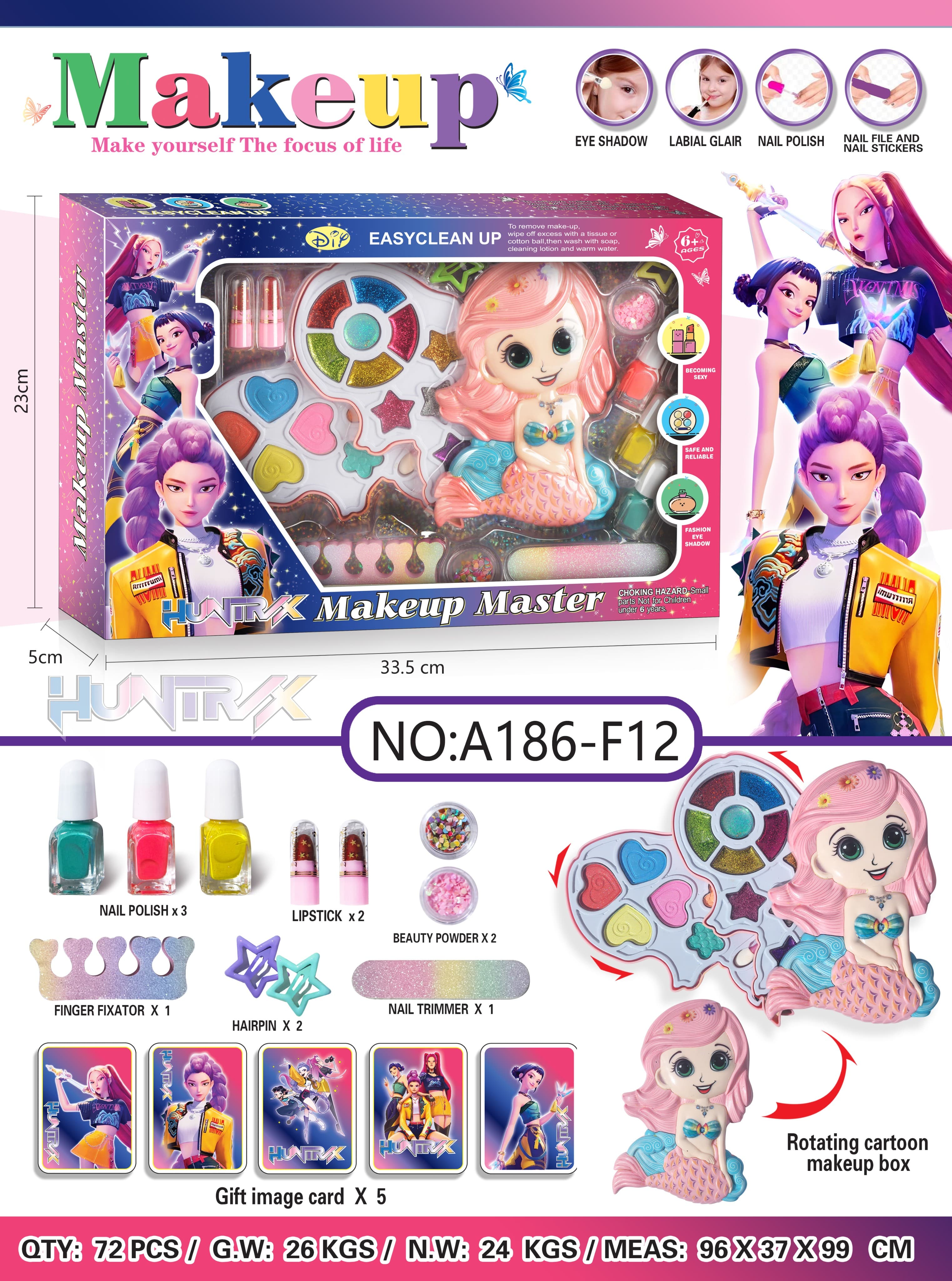 Mermaid Demon Hunter Girl Squad Makeup