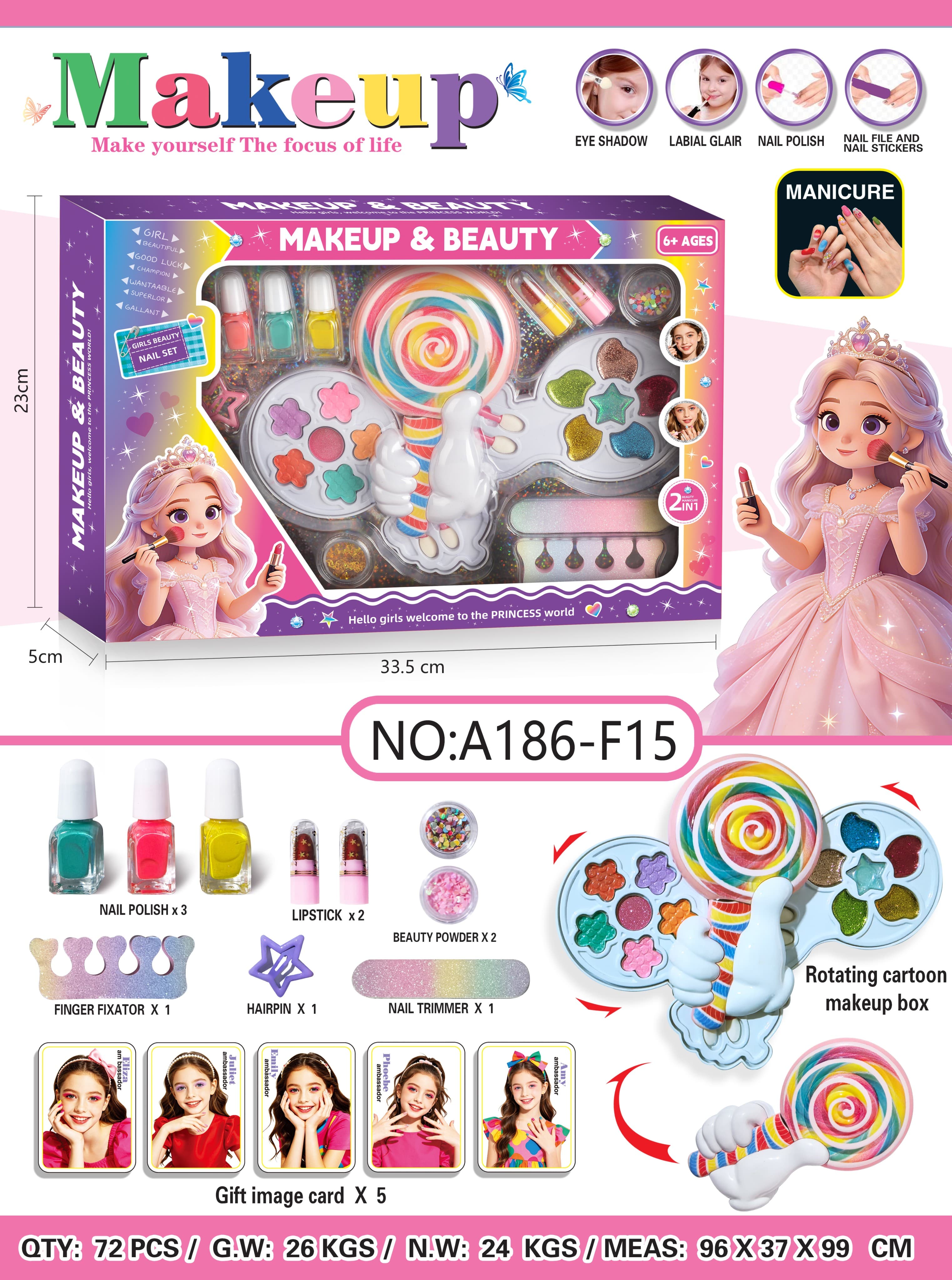 Lollipop Princess Makeup Set