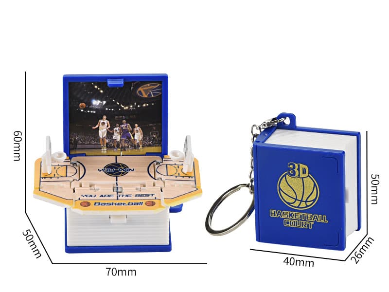 Basketball Keychain - Star Player Toy, Basketball Game Keyring, Court Keychain Accessory, Stress Relief Toy, Gift Points, Stationery Store Gift, Birthday Present