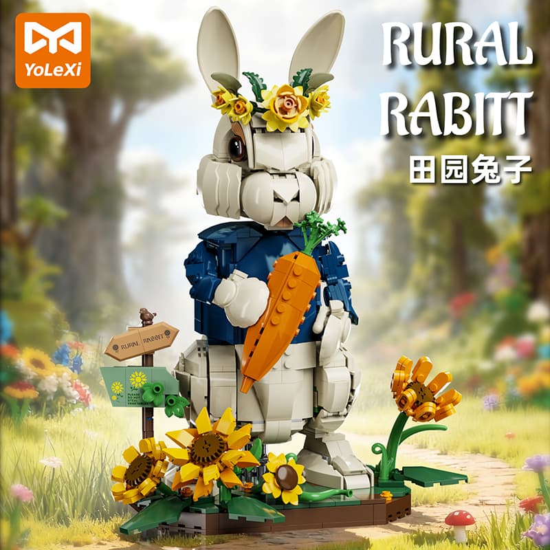 Pastoral Rabbit Building Blocks