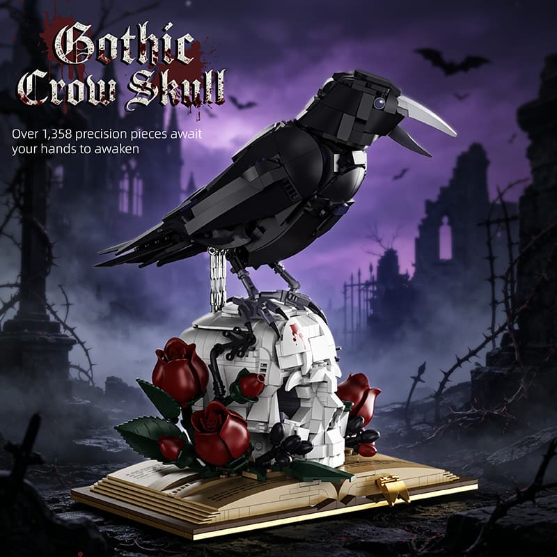 Crow Skull Book Block