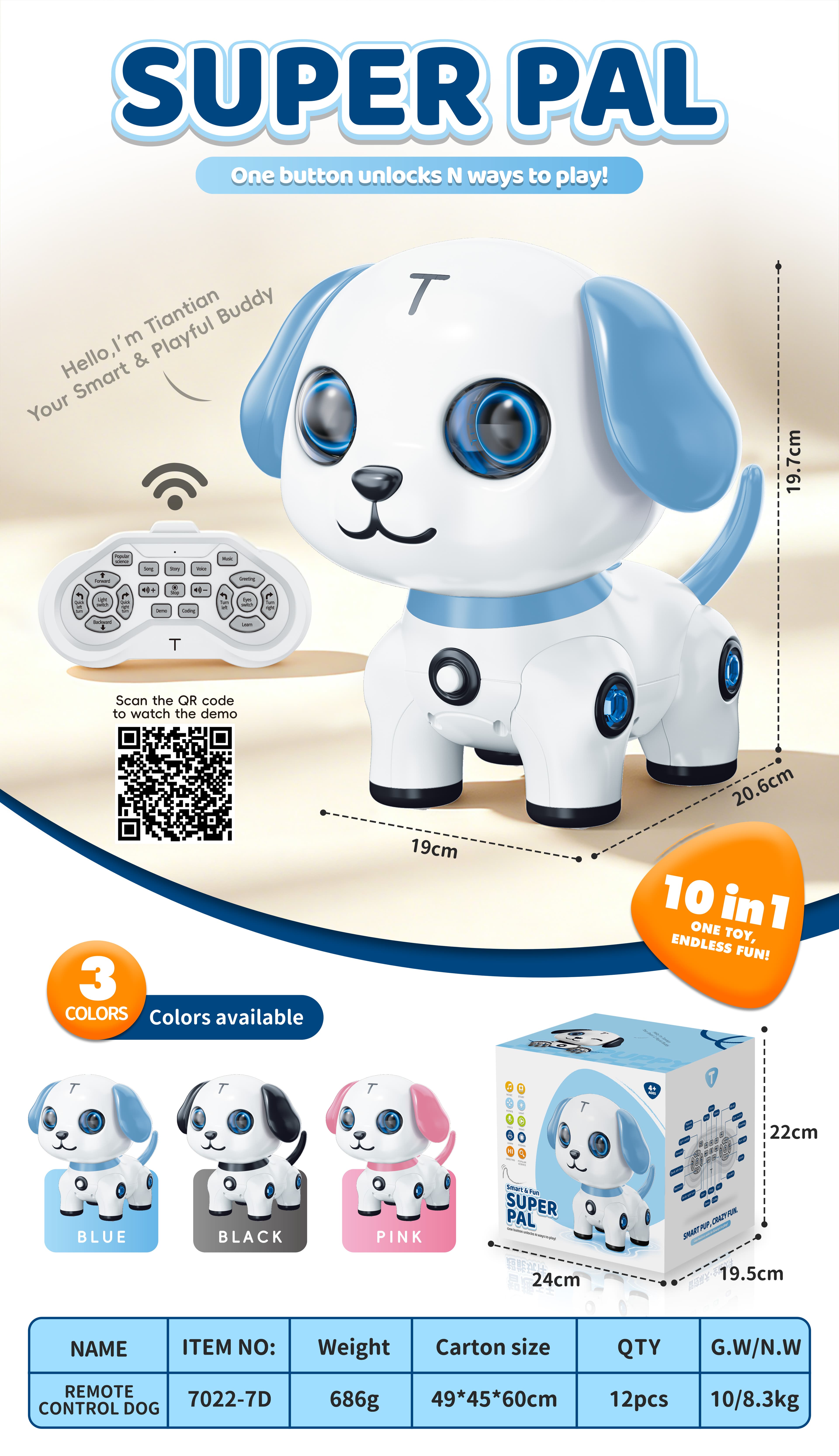 remote-controlled robotic dog