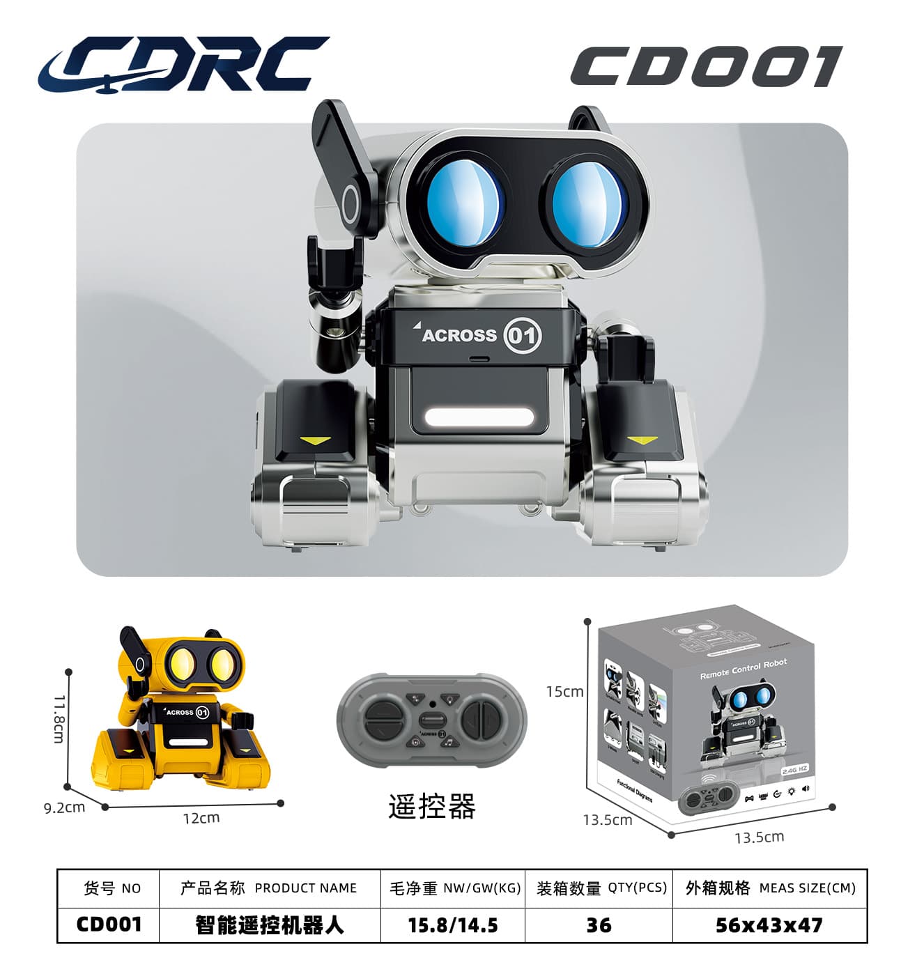Smart Remote Control Robot (with Voice Interaction) Novelty Toy