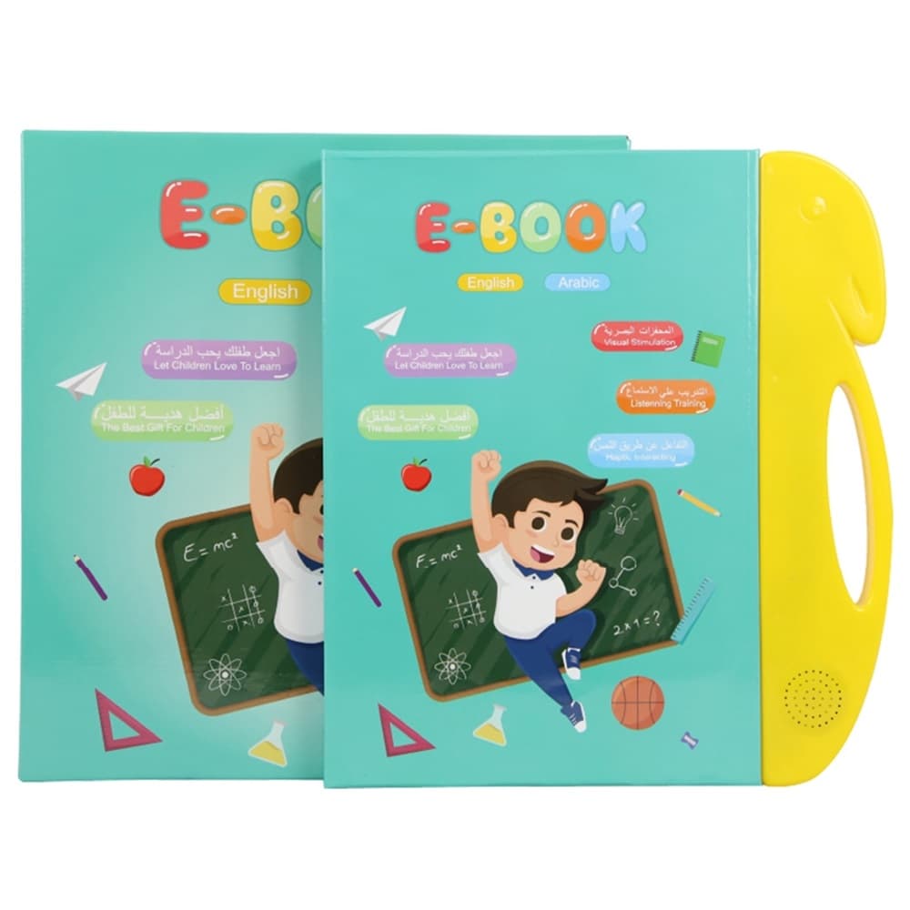 Arabic & English Bilingual Talking Book Learning Machine Sound Book Early Education Toy for Kids