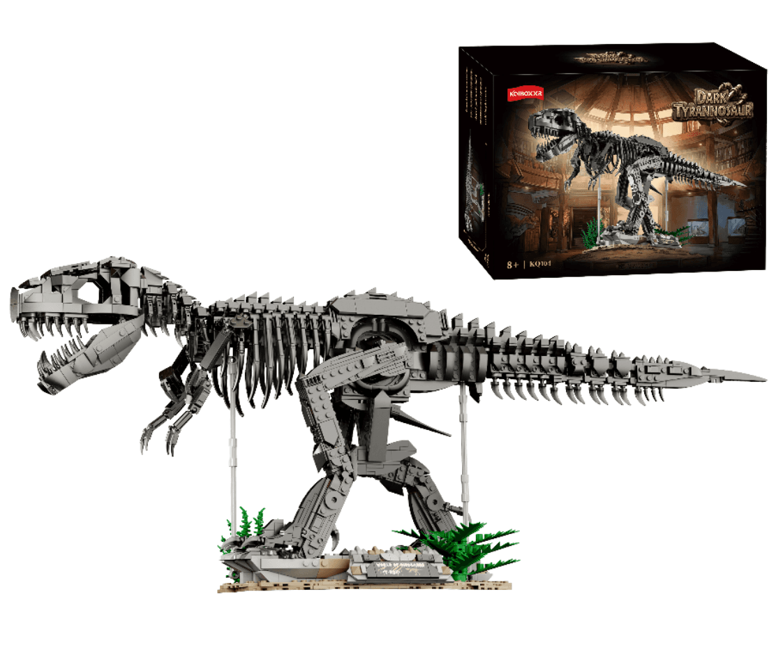 KQIBOXXR Building Blocks KQ104 Dark Tyrannosaurus Rex 1876pcs