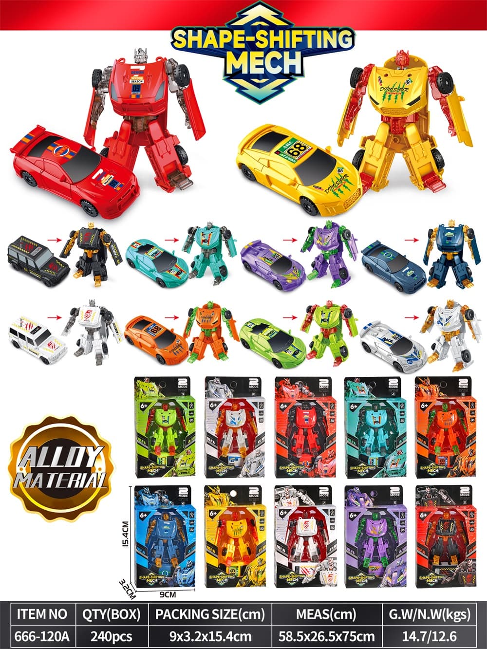 Tabletop Game Toys, Board Game Toys, Fun Interactive Toys, Alloy Transformable Cars