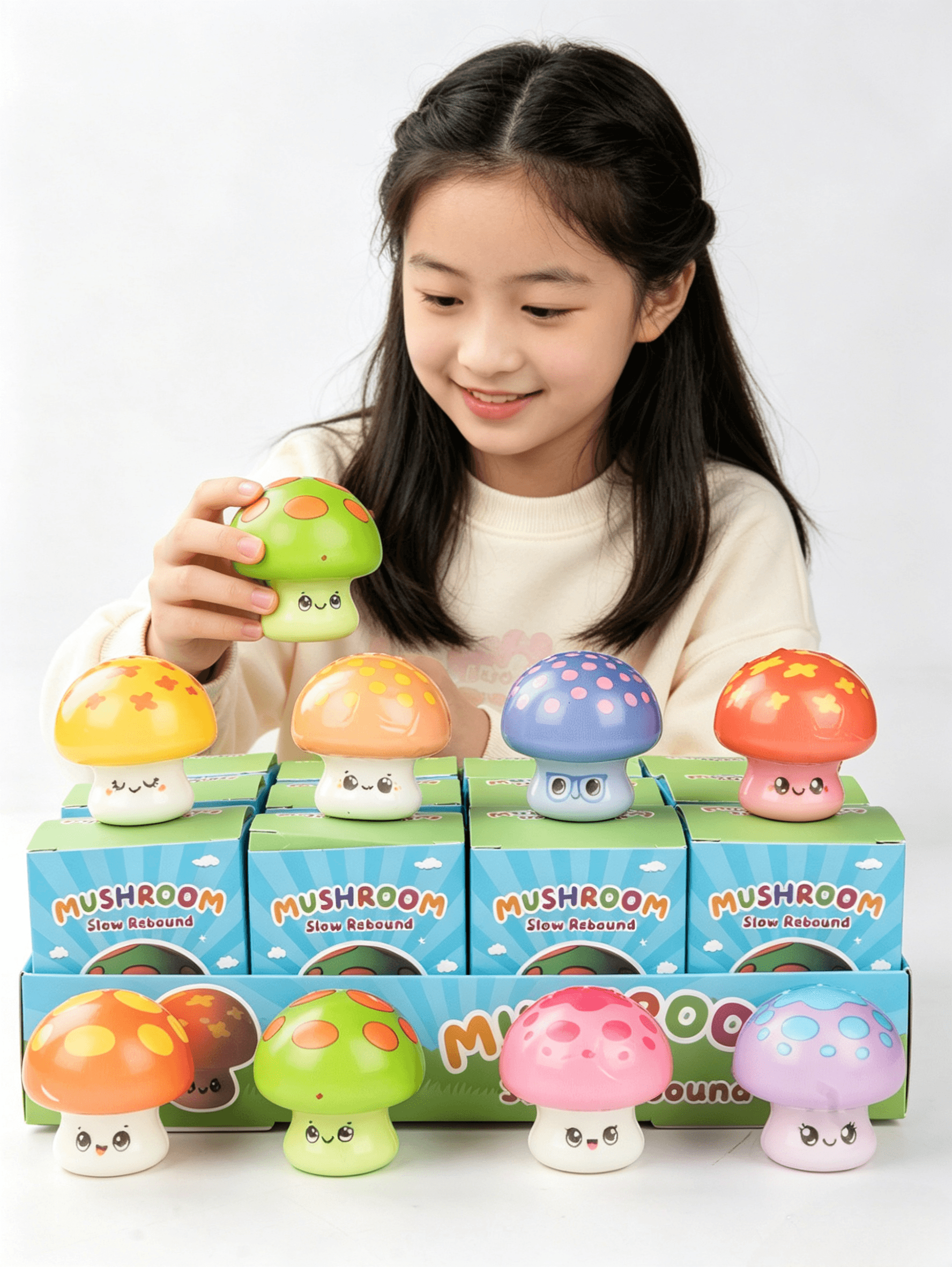 Debeya Stress Relief Slow-Rebound Squishy Blind Box Display Set of 12