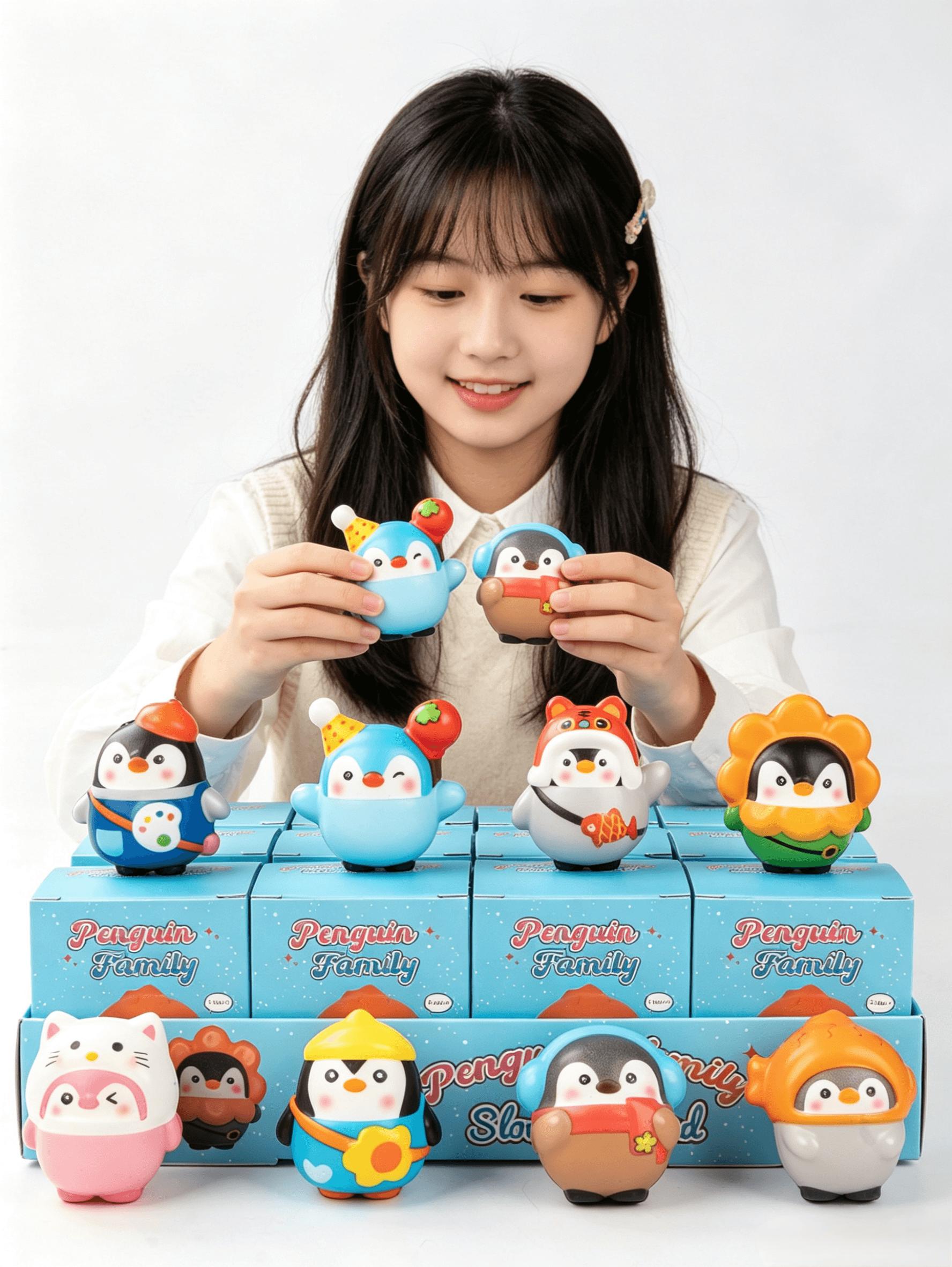 Debeya Stress Relief Slow-Rebound Squishy Blind Box Display Set of 12