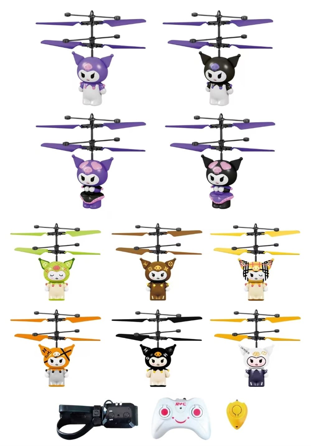 Gesture-Sensing Hover Flyer Kuromi
