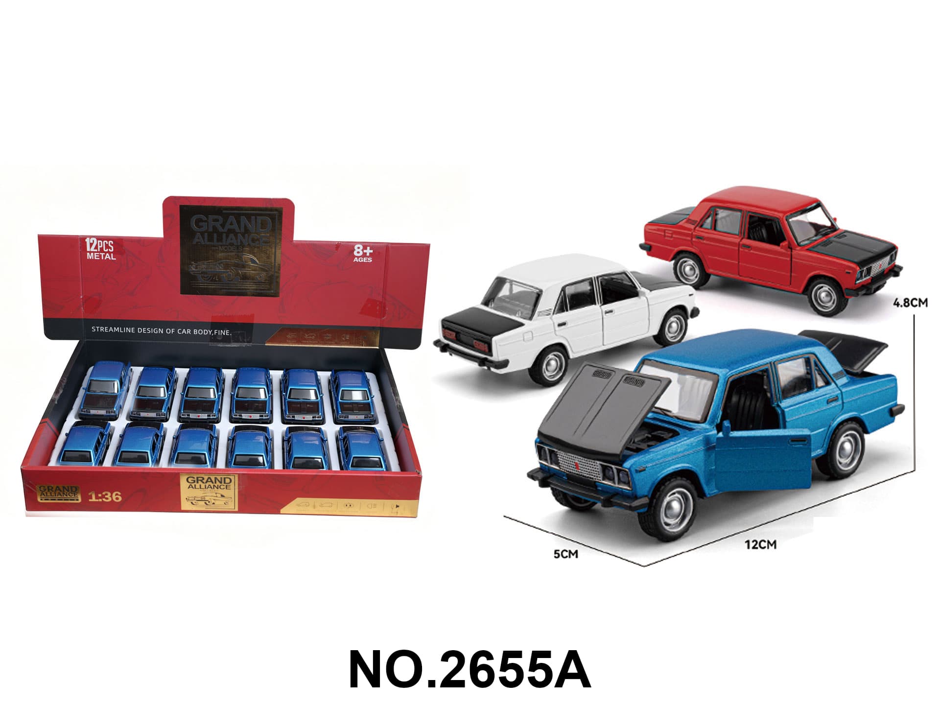 1:36 Lada Twin-Lamp (with Sound and Light) 3-Color Assortment
