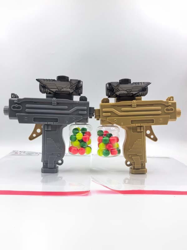 Bottle-Attached Rapid-Fire Ping Pong Ball Gun