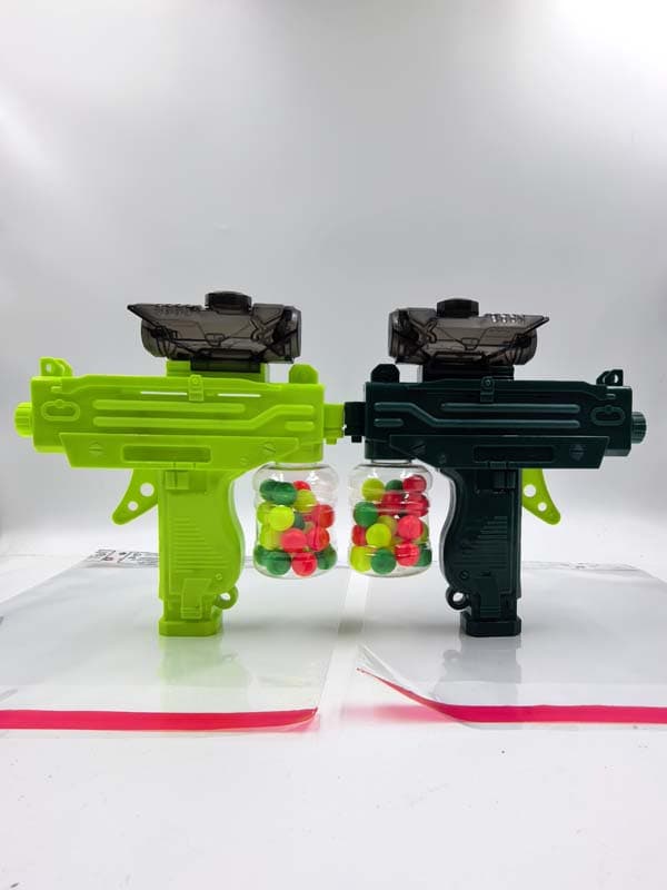 Bottle-Attached Rapid-Fire Ping Pong Ball Gun