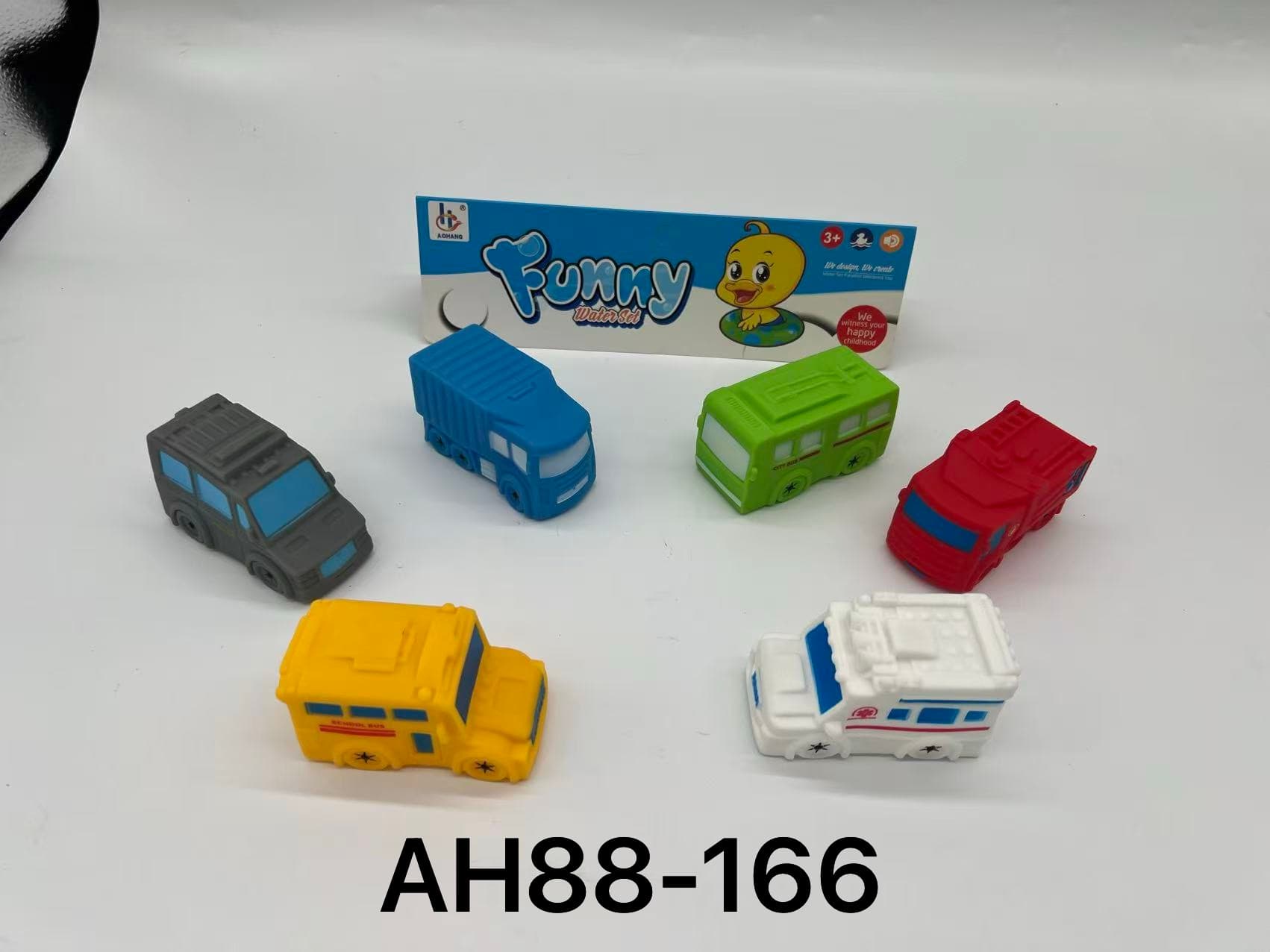 6-Pack Squeaky School Bus