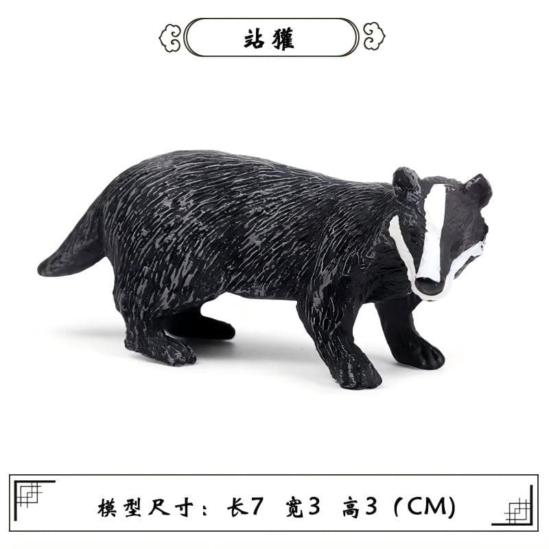 Standing Badger Solid Simulation Model