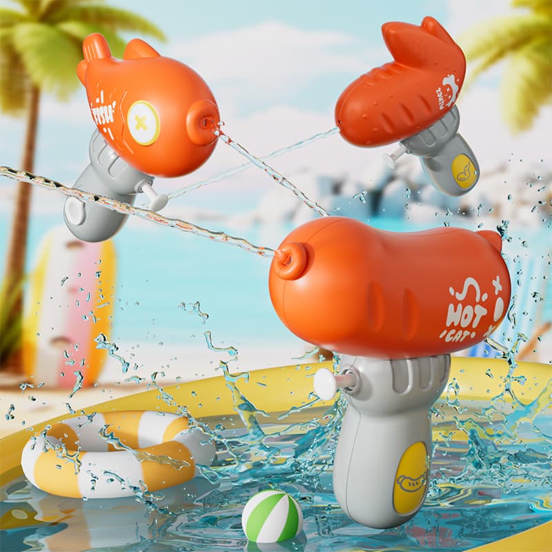 Kids BBQ Shape Water Gun Summer Beach Bath Squirt Toy