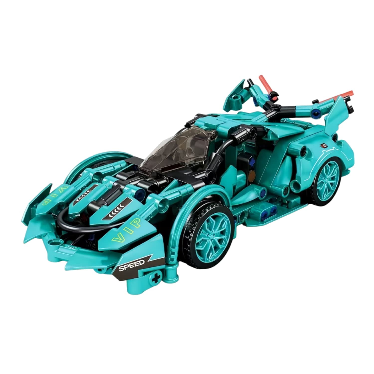 Ready Stock Orange Monkey 1-20 Lamborghini 12-in-1 Building Block Racing Car, Building Block Sports Car, Building Block Toy Car, Car Building Blocks