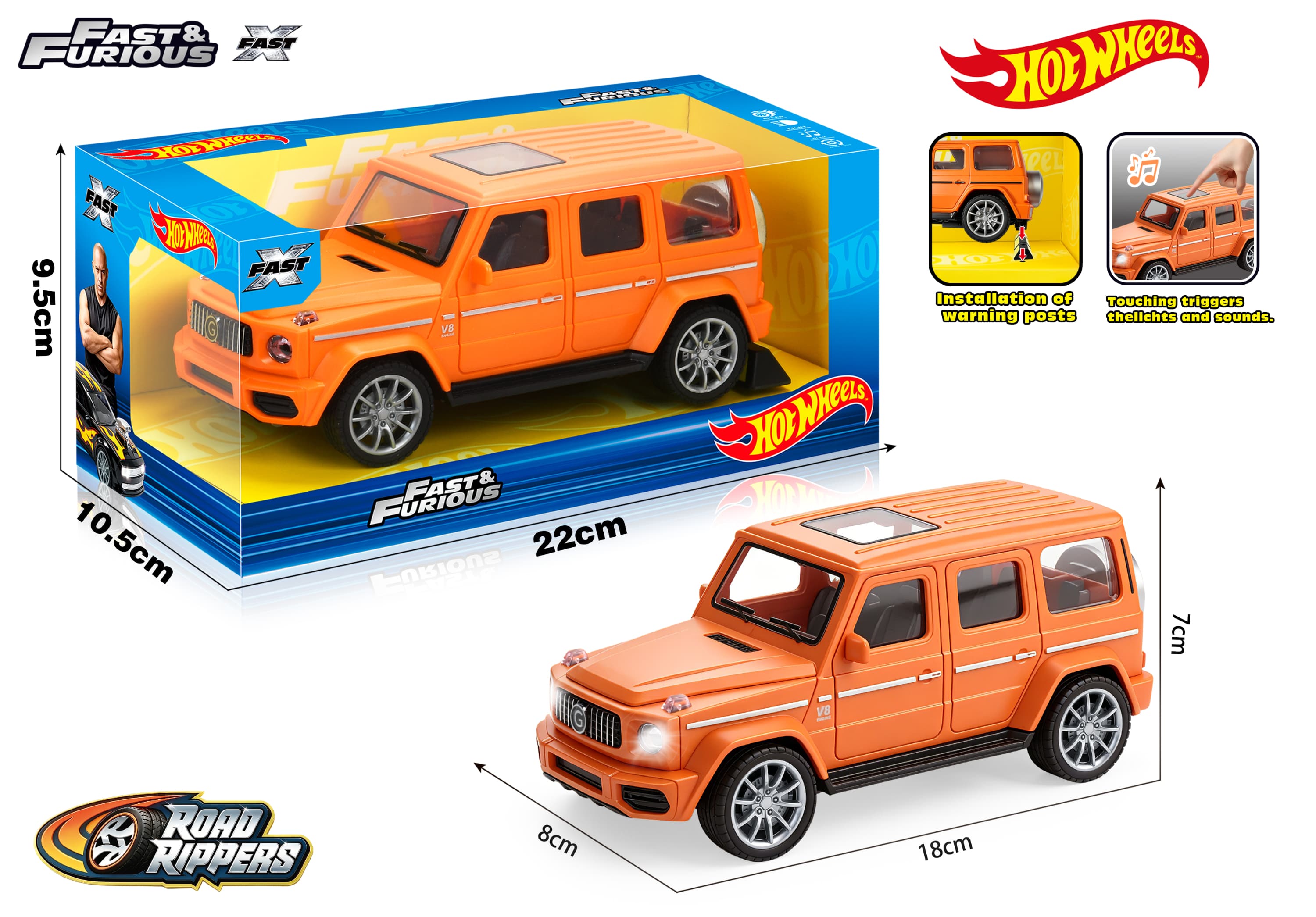 Mercedes-Benz G-Class 1:24 Scale Simulation Model with Sound, Light, and Inertia