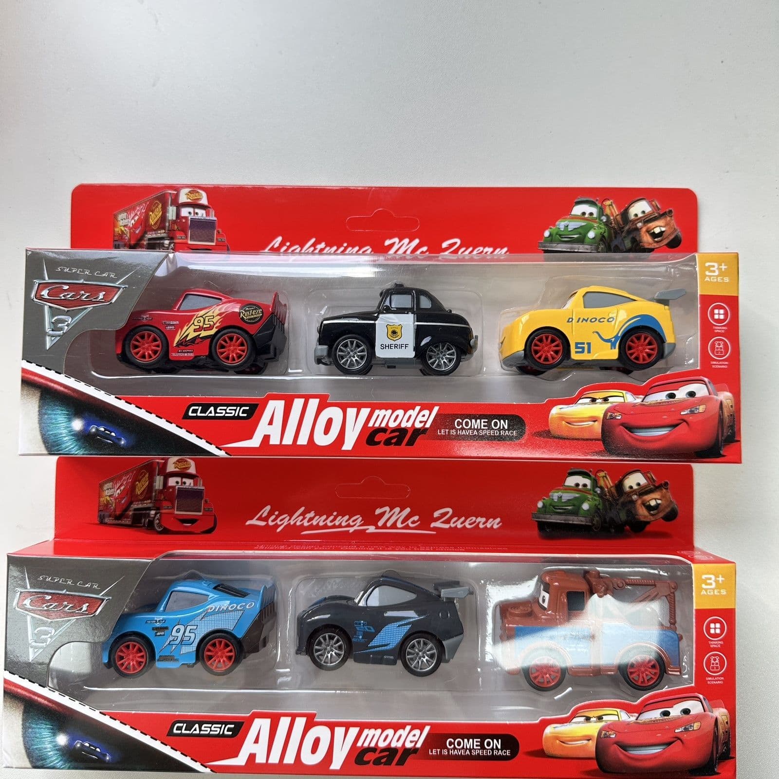 Cars Q Version 3-Pack with Pull-Back Function