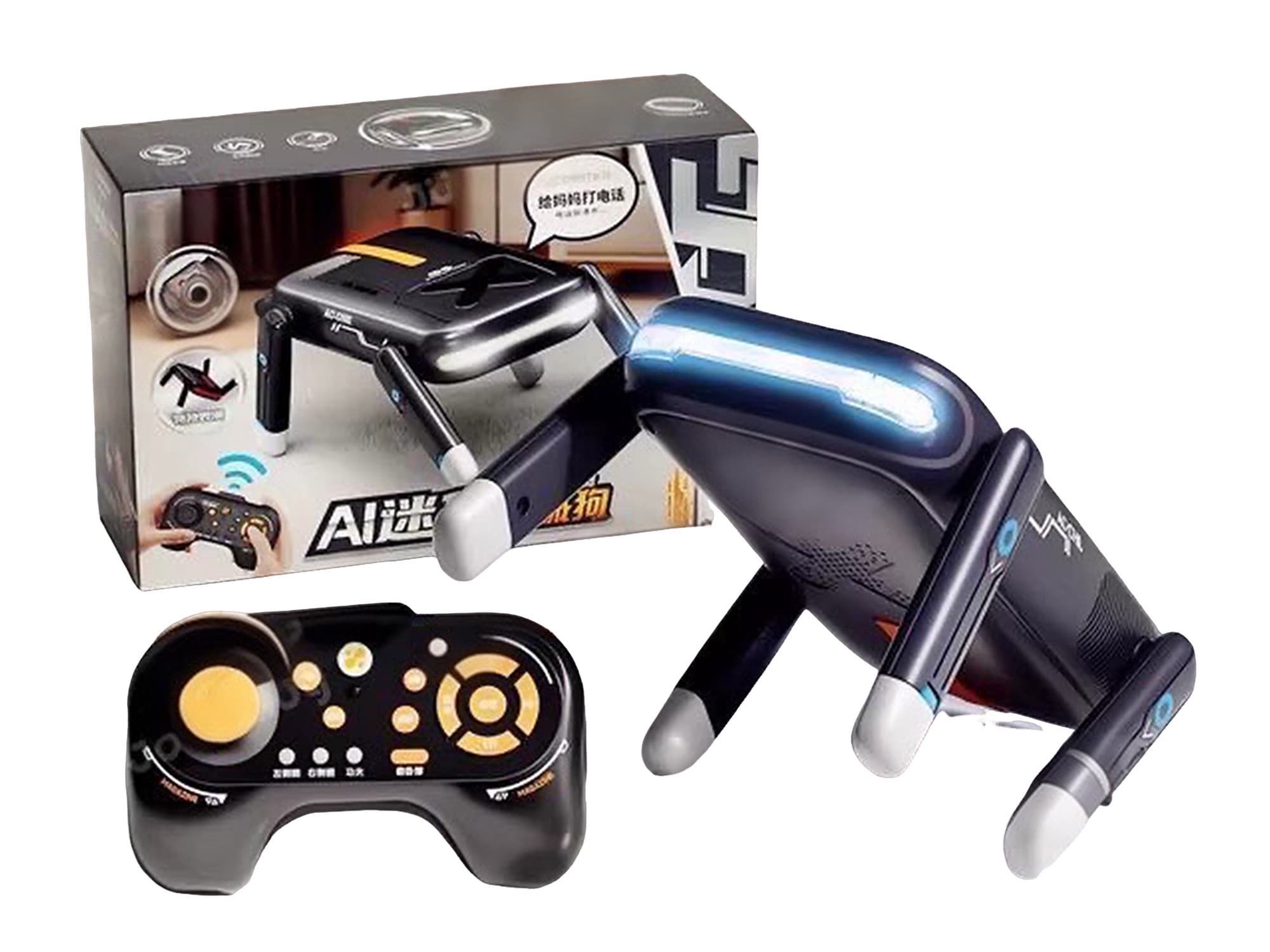 AI Large Model Deepseek Doubao AI Robot Smart Sensing Robotic Dog Remote Control Mechanical Toy for Boys Birthday Gift Holiday Present
