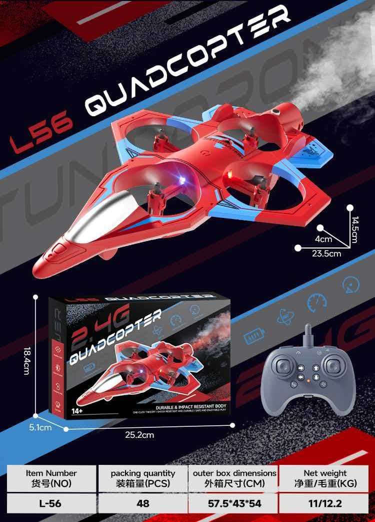 Spray Fighter Quadcopter Drone Remote Control Aircraft