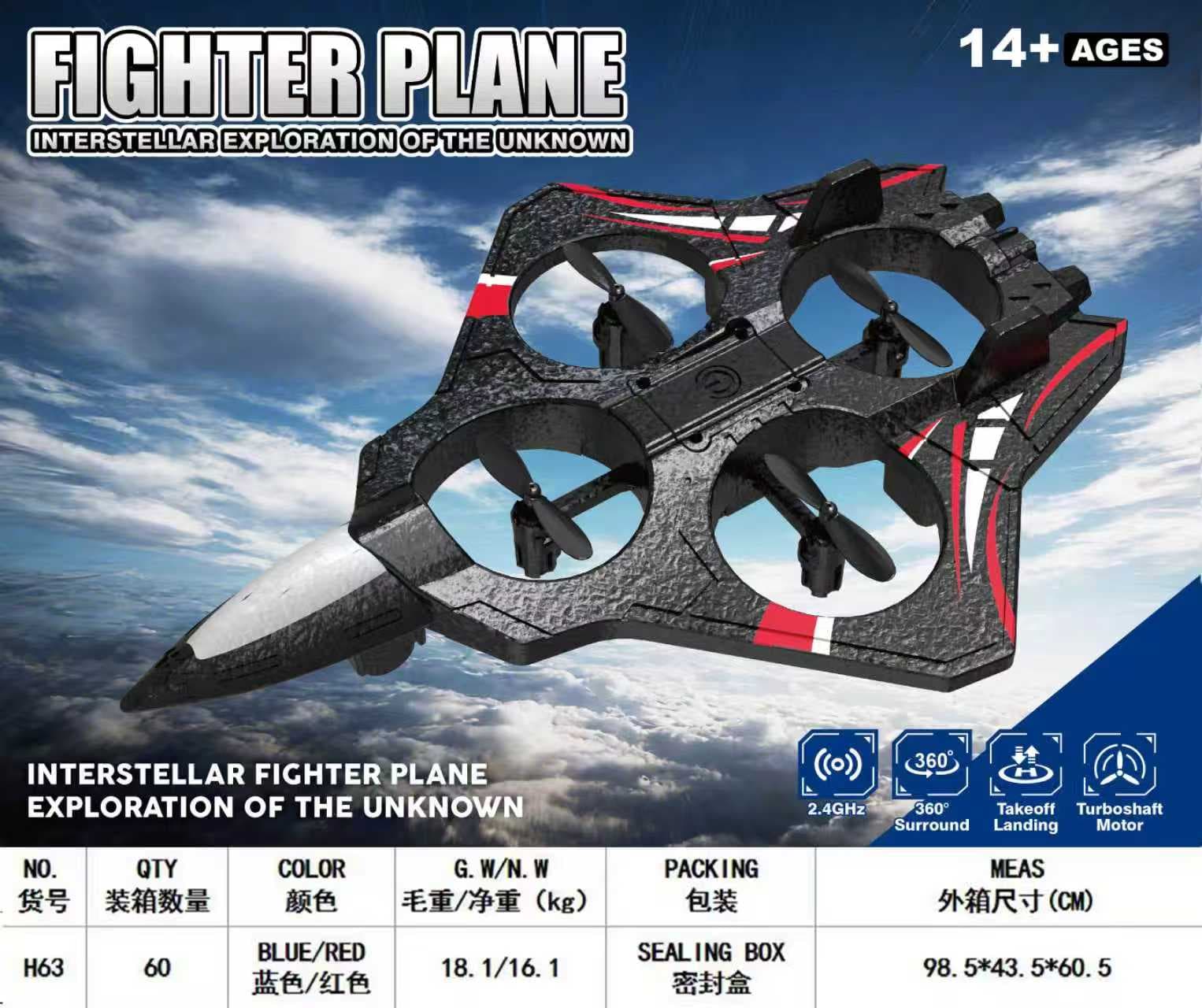 Foam Remote Control Fighter Drone with 4-Axis