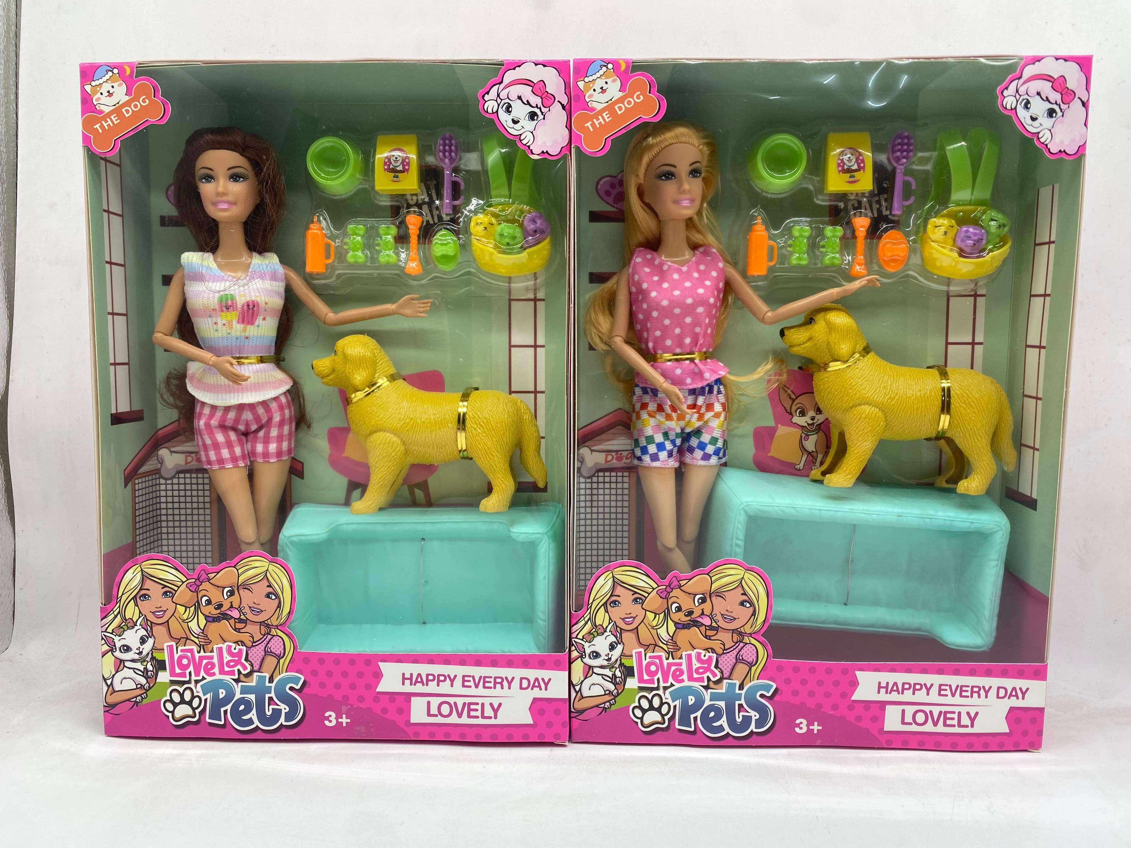 11.5-inch Fashion Barbie with 11 Joints and Multiple Dog Varieties (Mixed Pack)